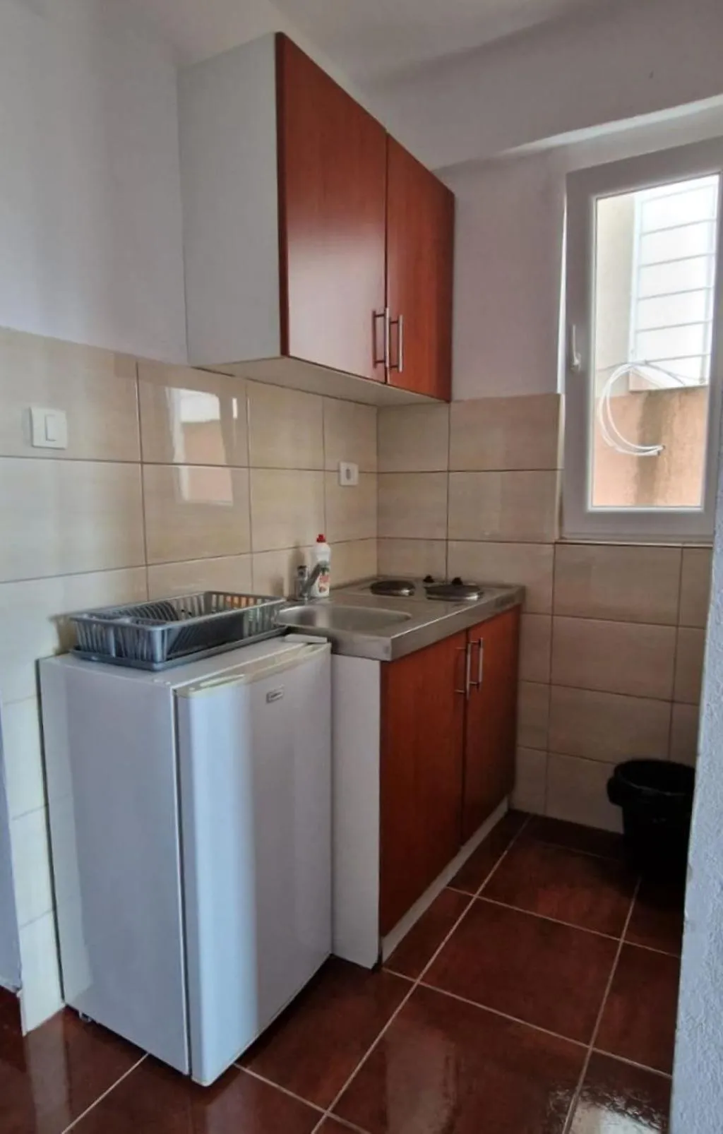 Kitchen or kitchenette in Evropa Lux Apartments
