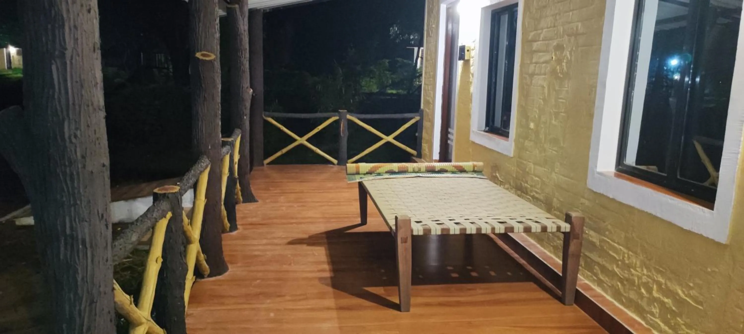 Patio in Tribal Wood Resort