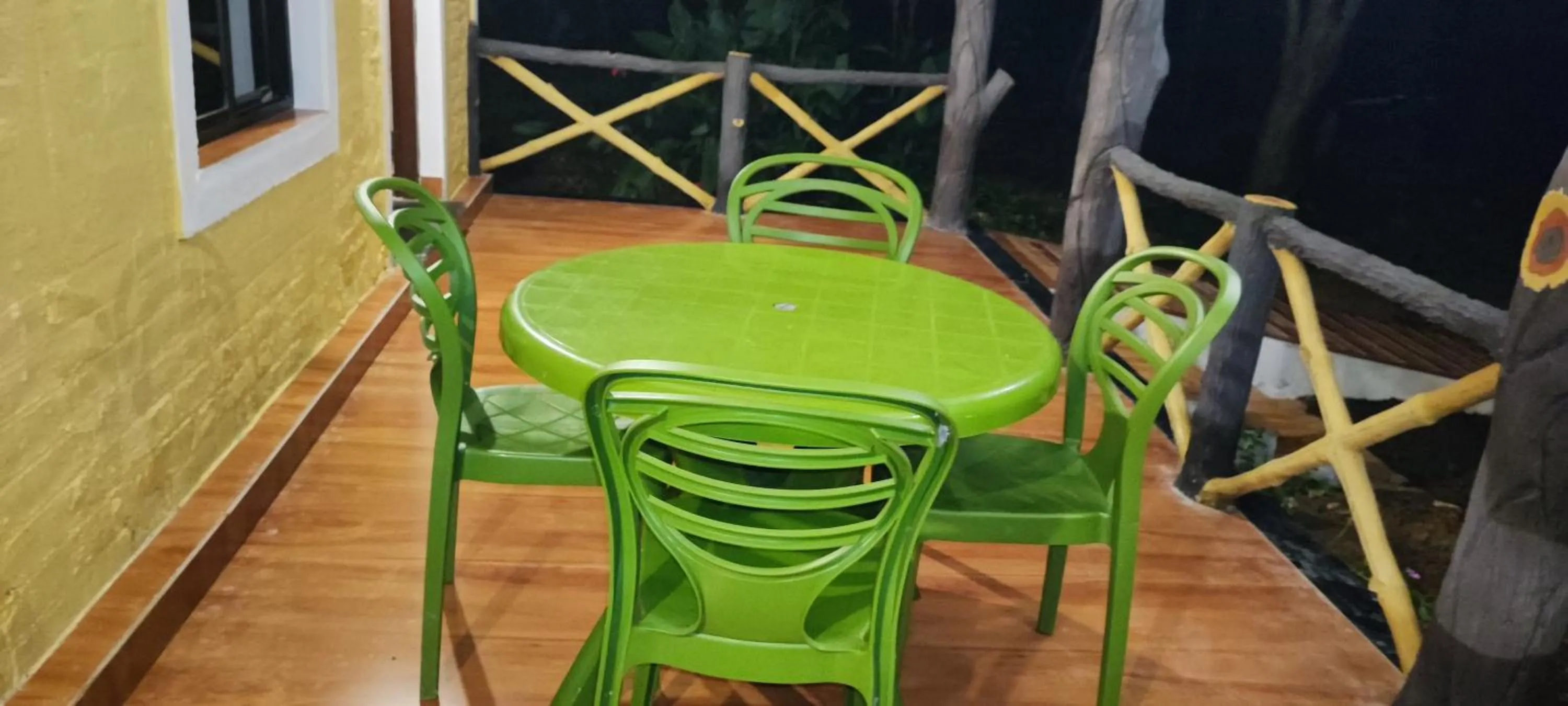 Patio in Tribal Wood Resort