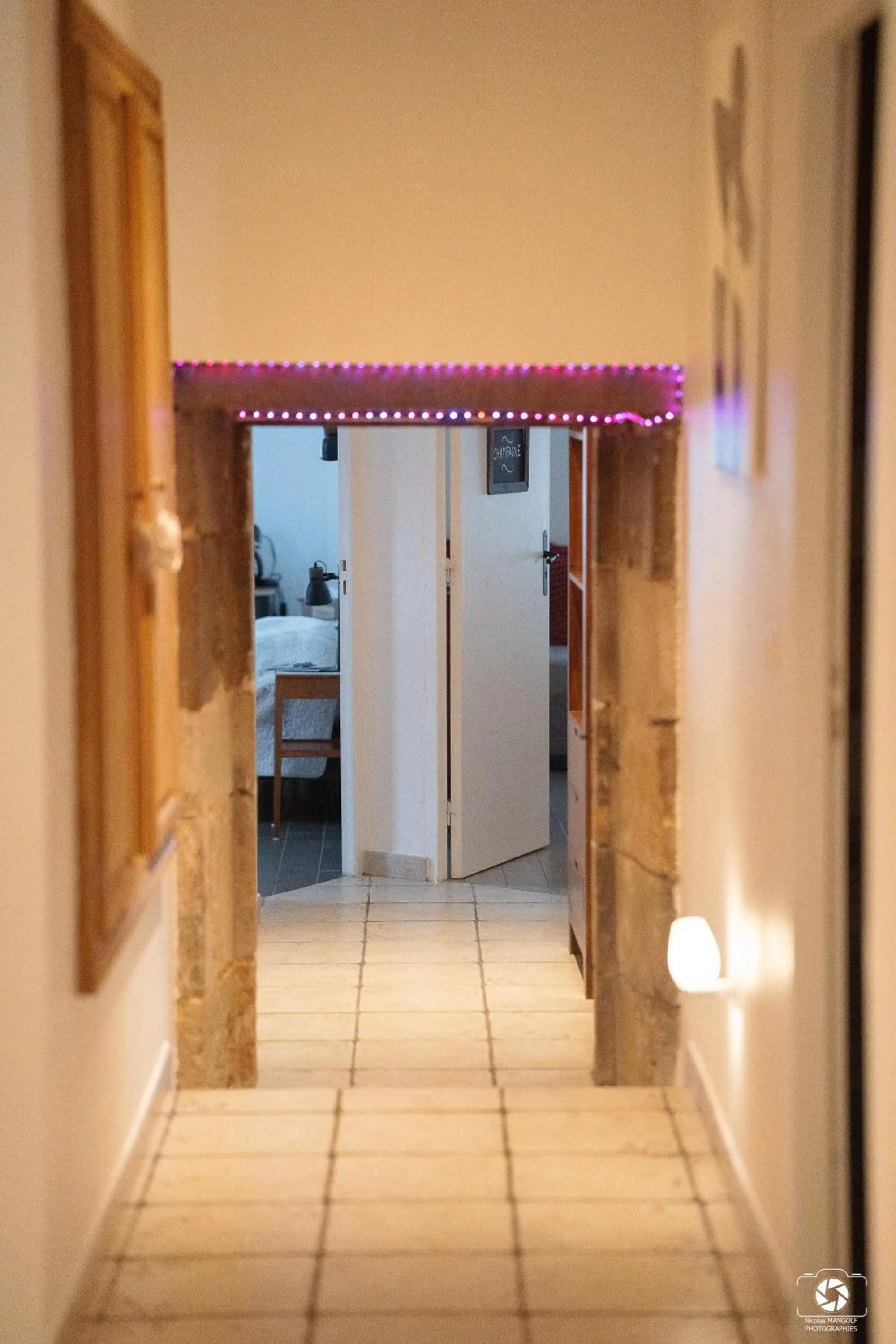 Property building, Bed in Château Besson