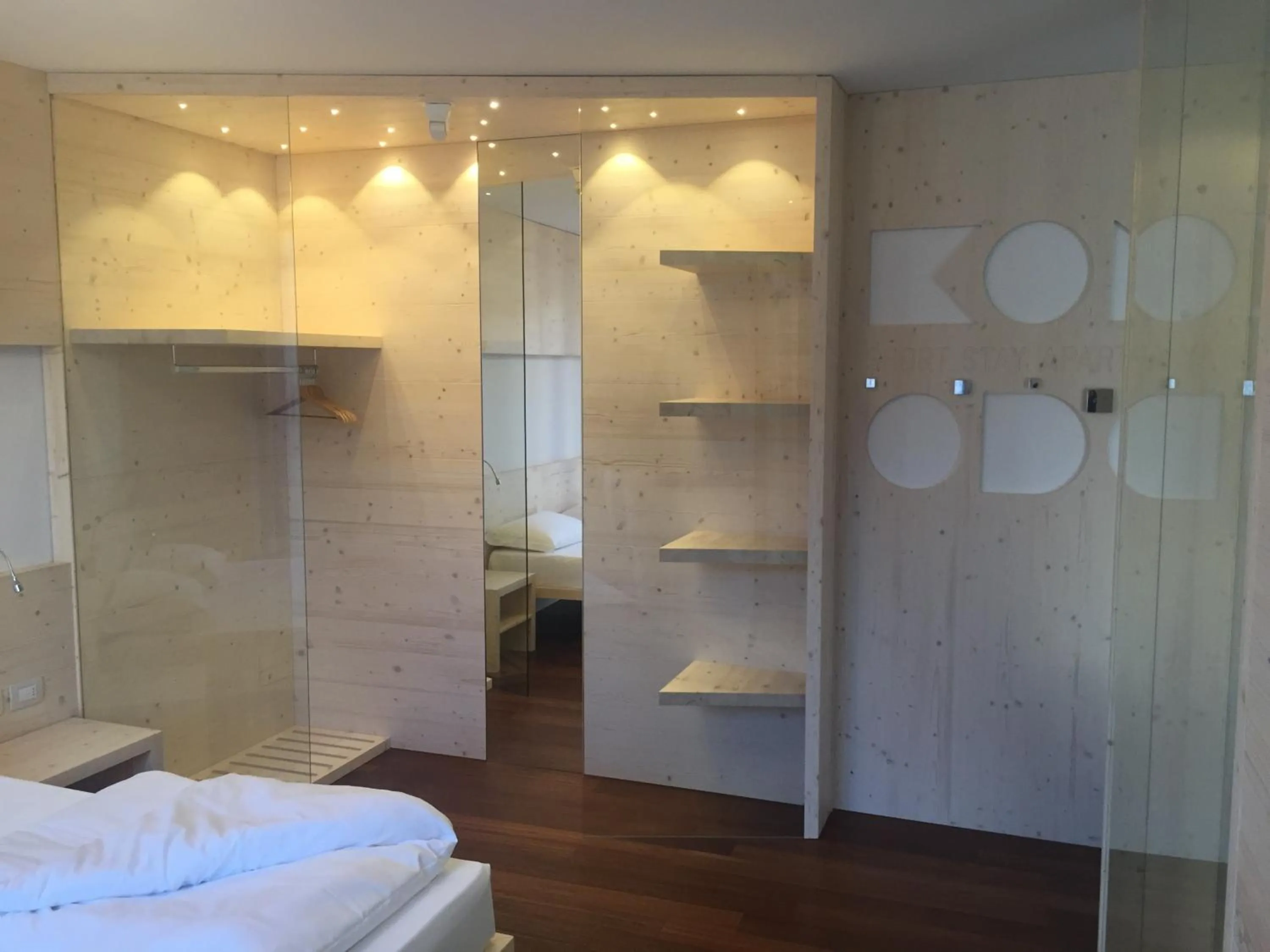 Decorative detail, Bed in Komodo short stay apartments