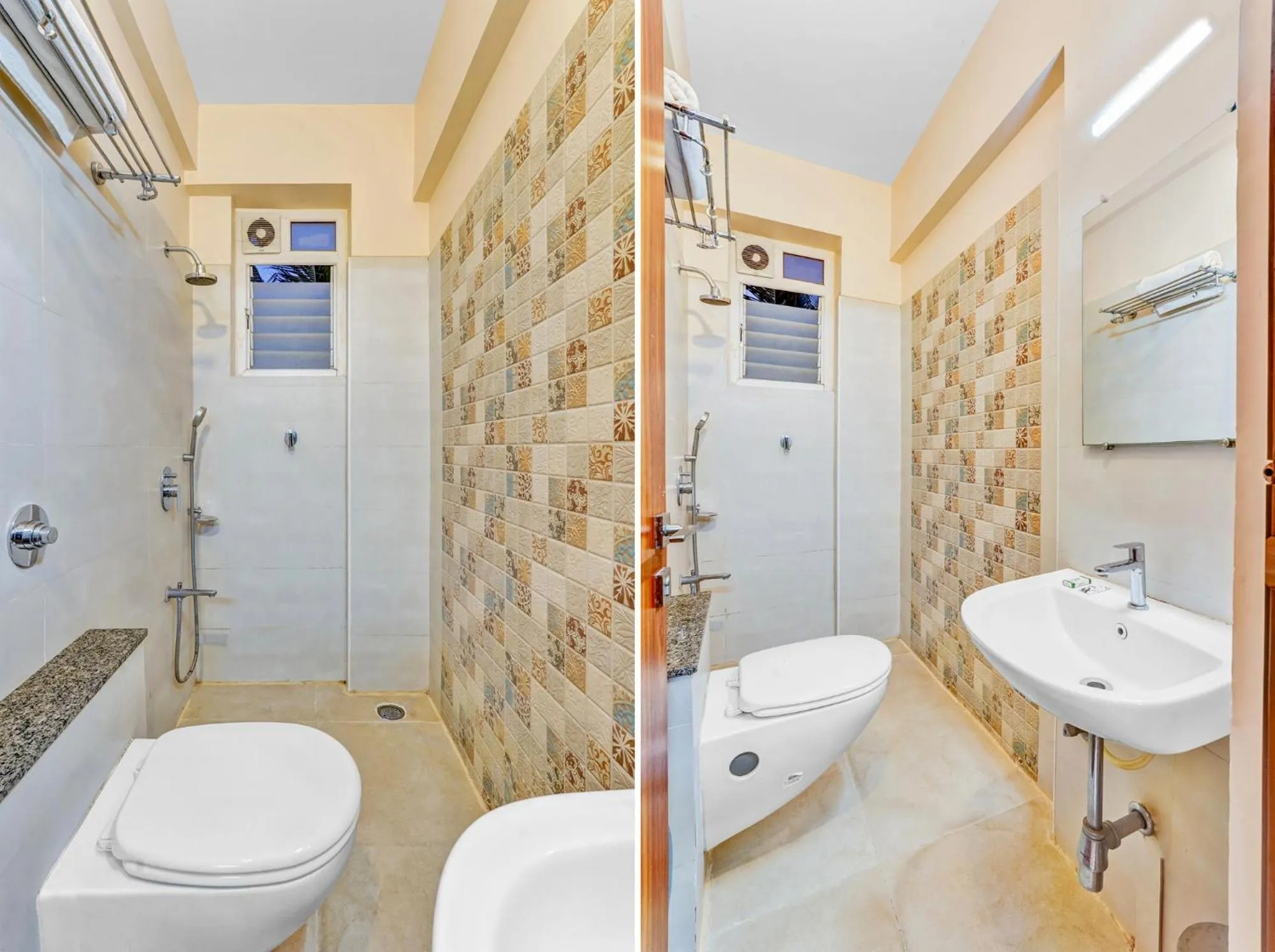 Shower in UPAR Hotels Nearby Bagmane Tech Park