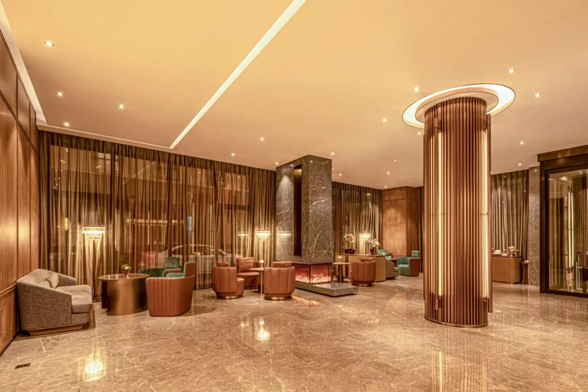 Seating area in Crystal Orange Hotel - Shanghai The Bund Jinling East Road