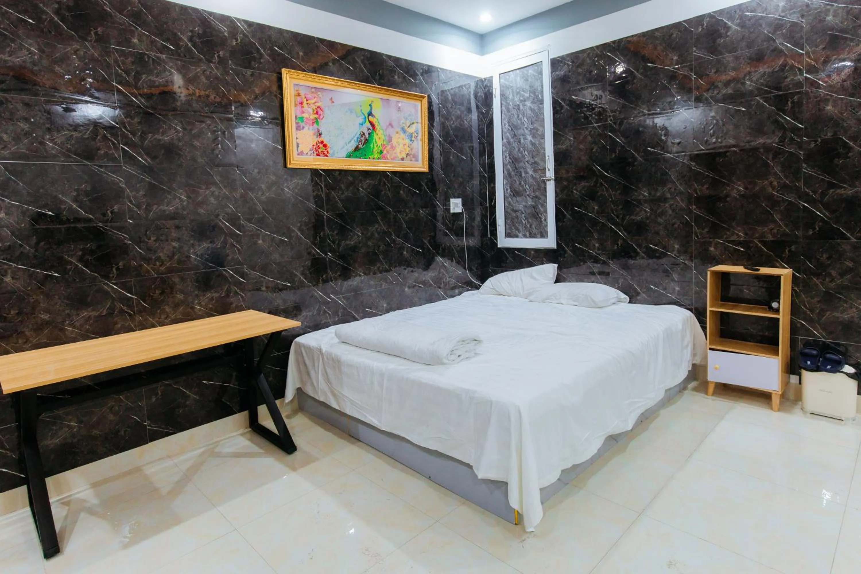 Bed in Hotel Trâm Anh