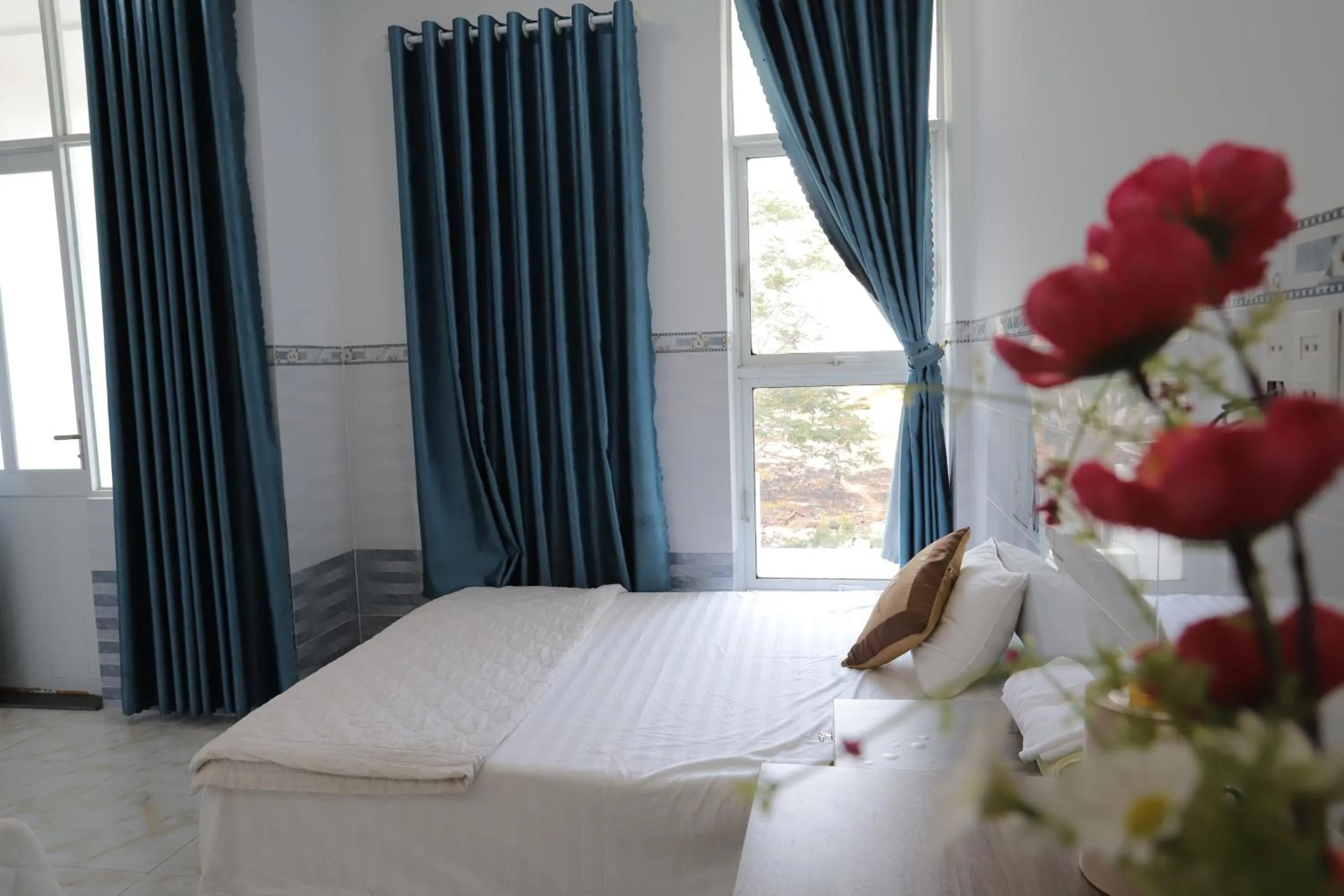 Bed in Hotel Trâm Anh