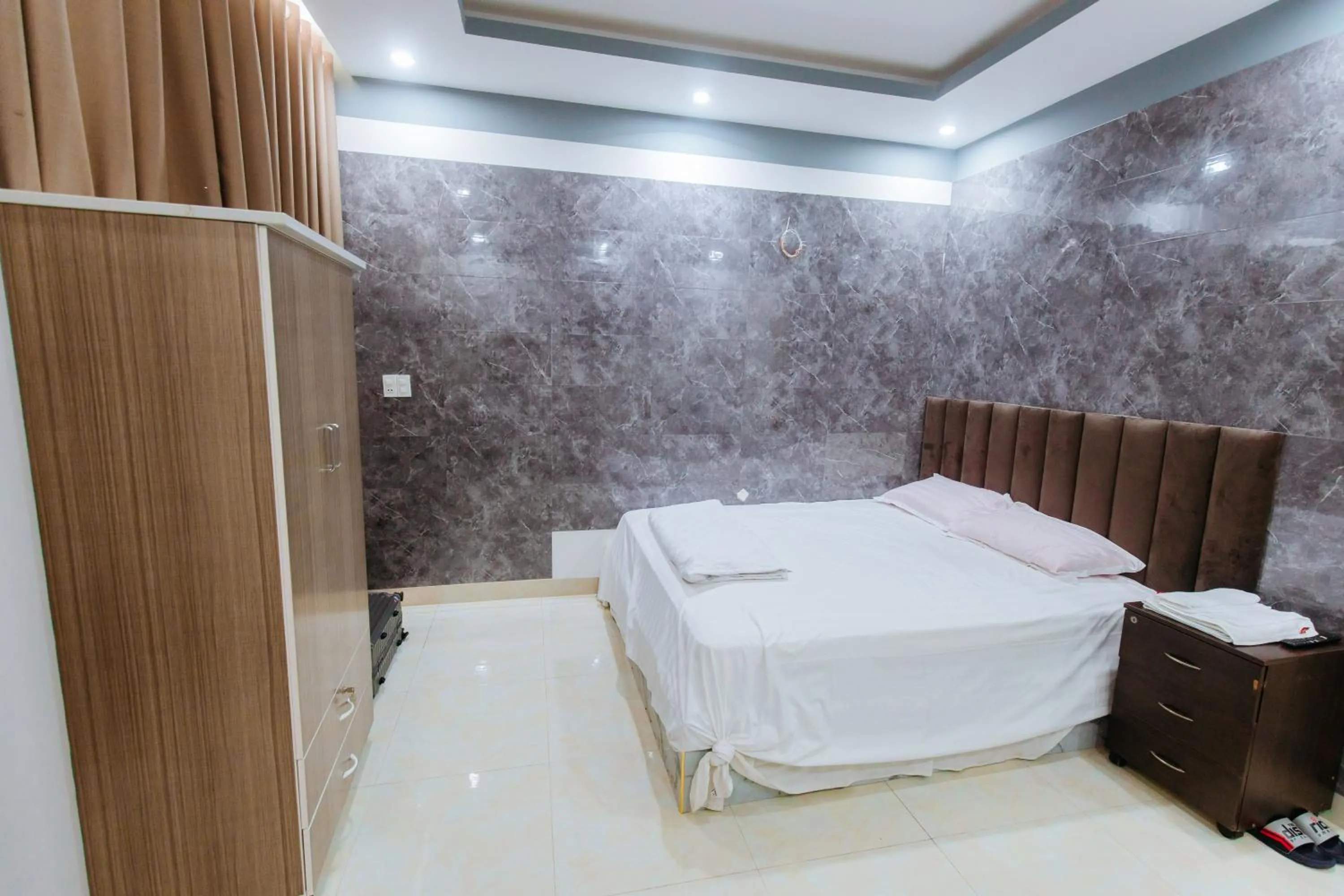 Bed in Hotel Trâm Anh