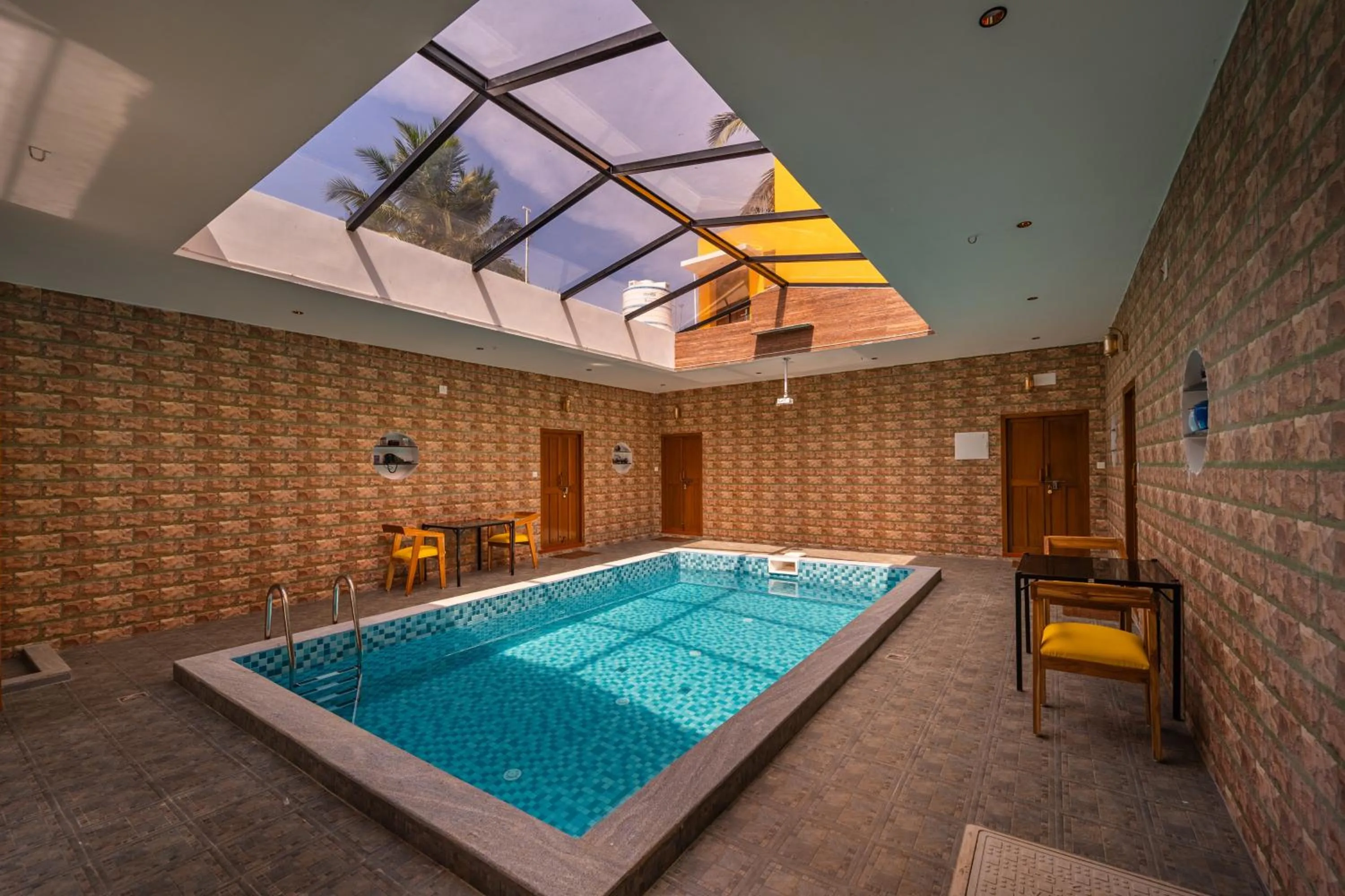 Pool view in Teak Leaf Gateway Villa with Swimming Pool Indoor Games