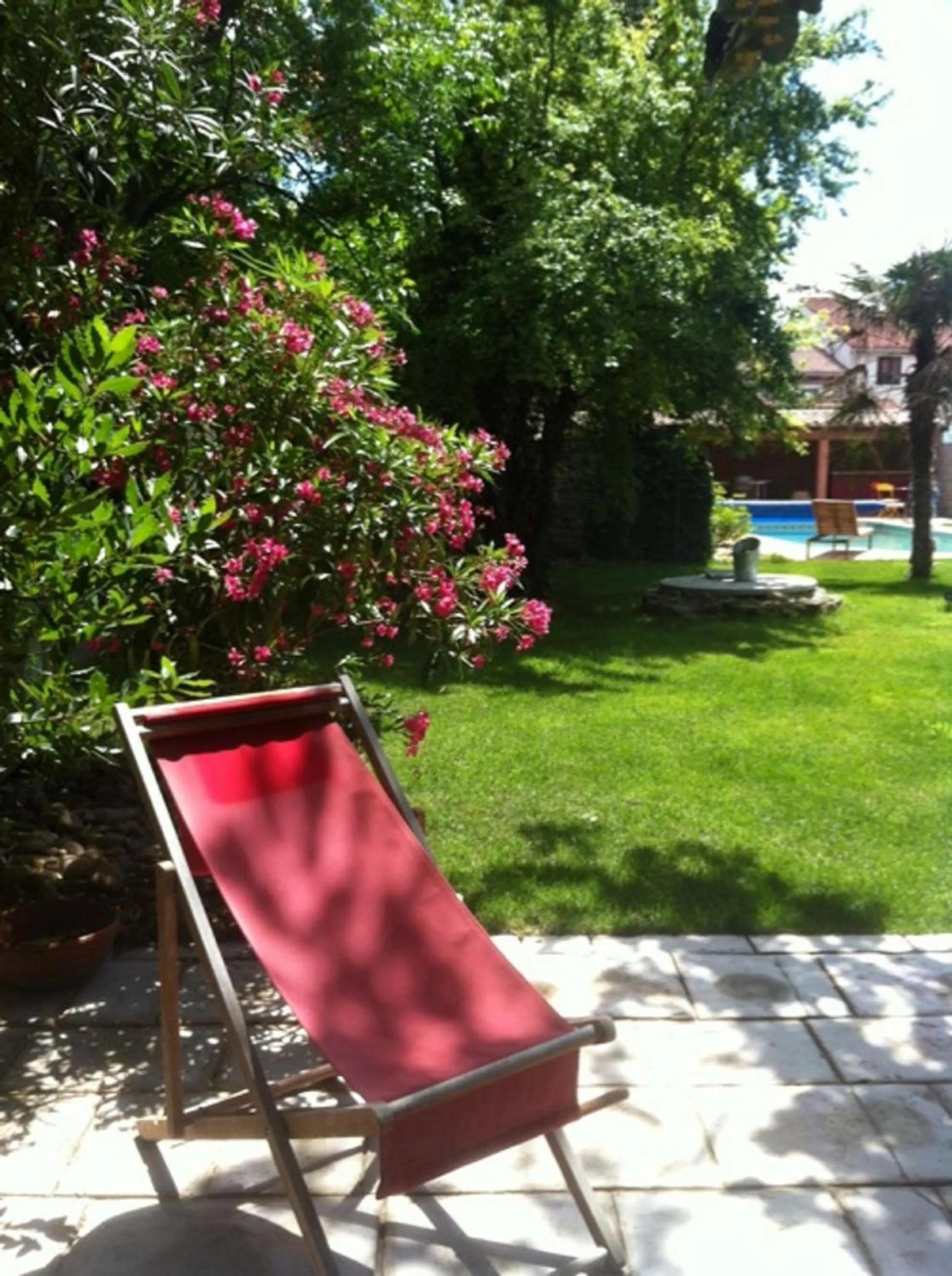 Garden view in La Cathare