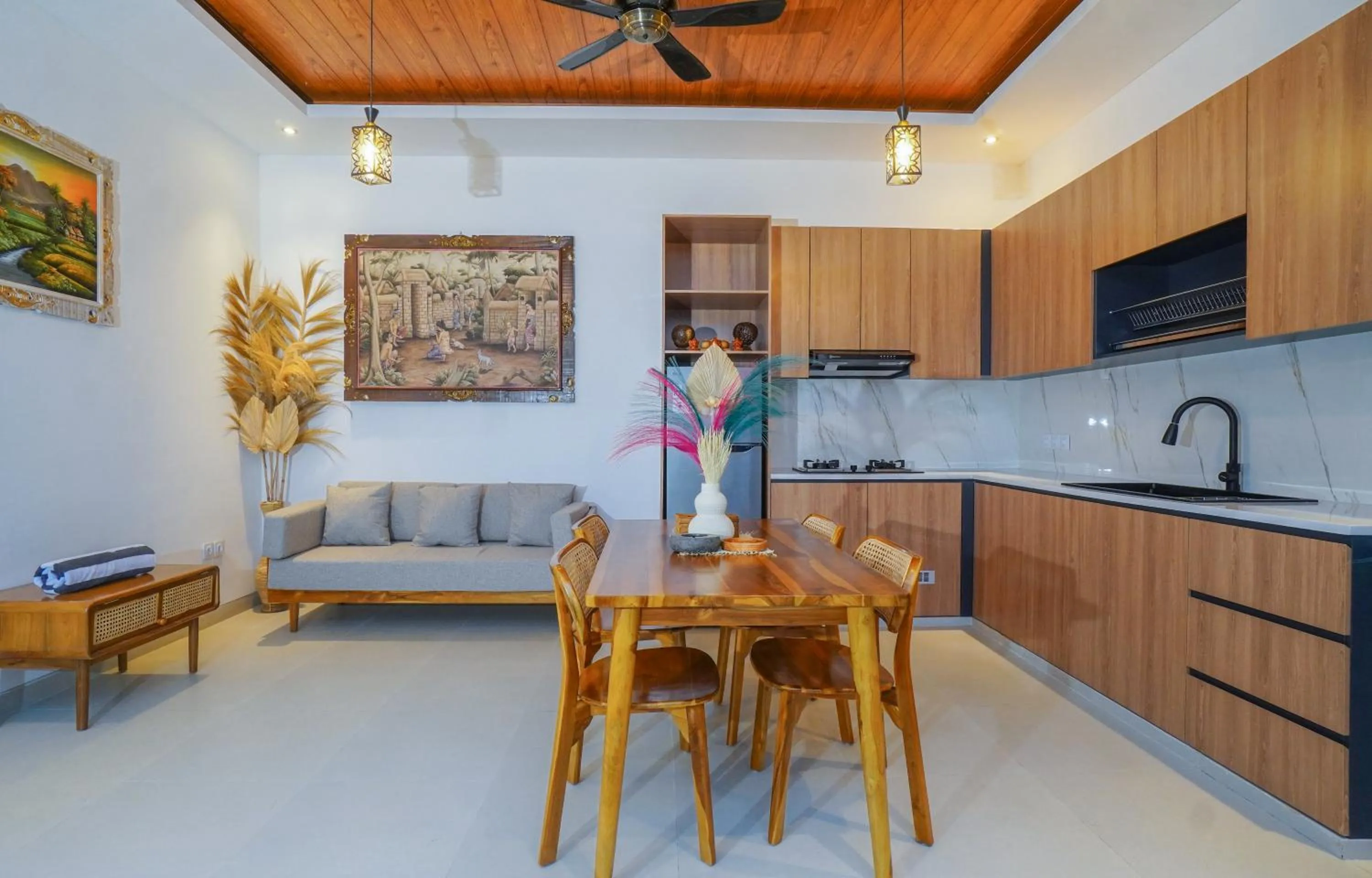 kitchen in Vasista Villa Ubud