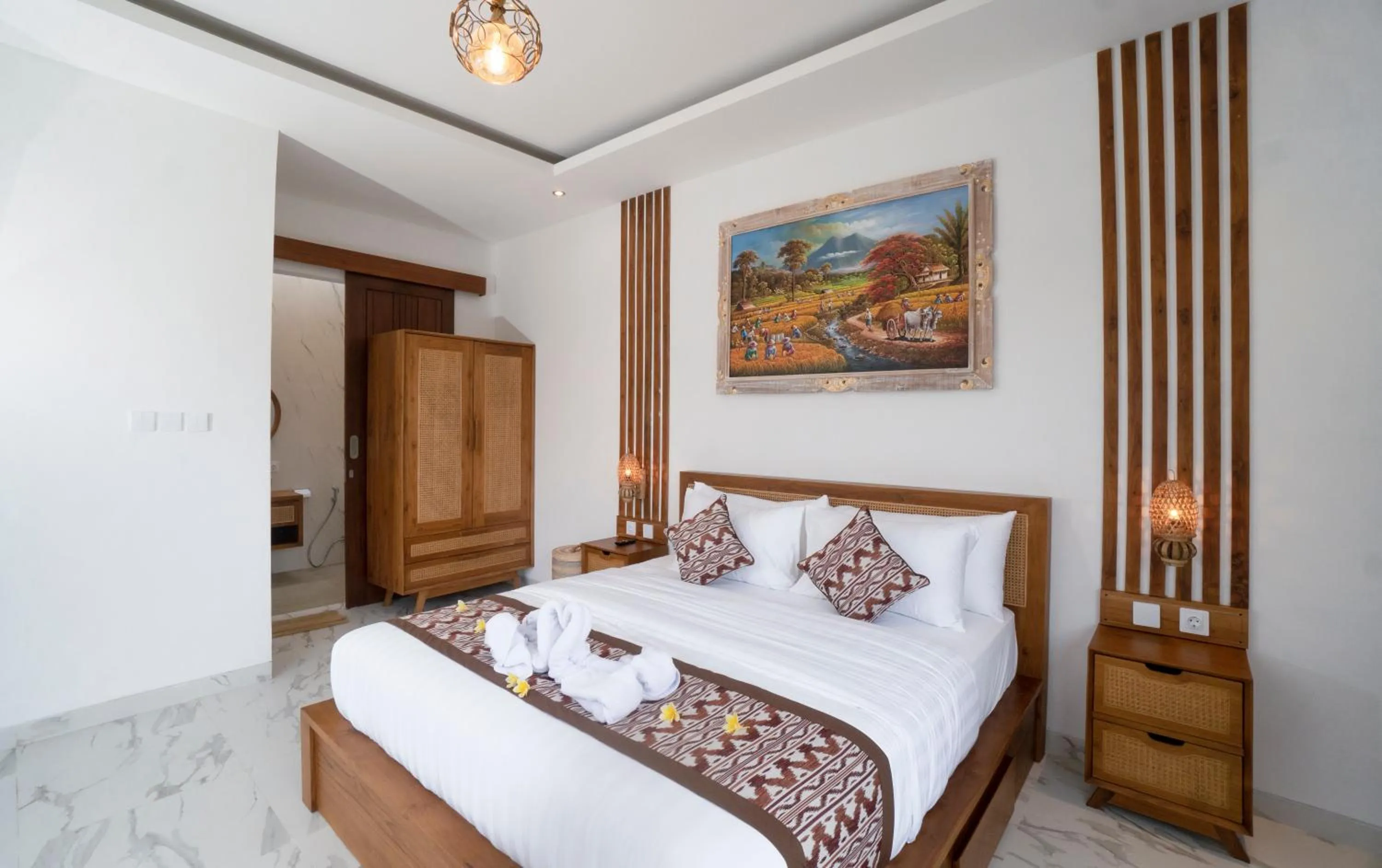 Bedroom, Bed in Vasista Villa Ubud