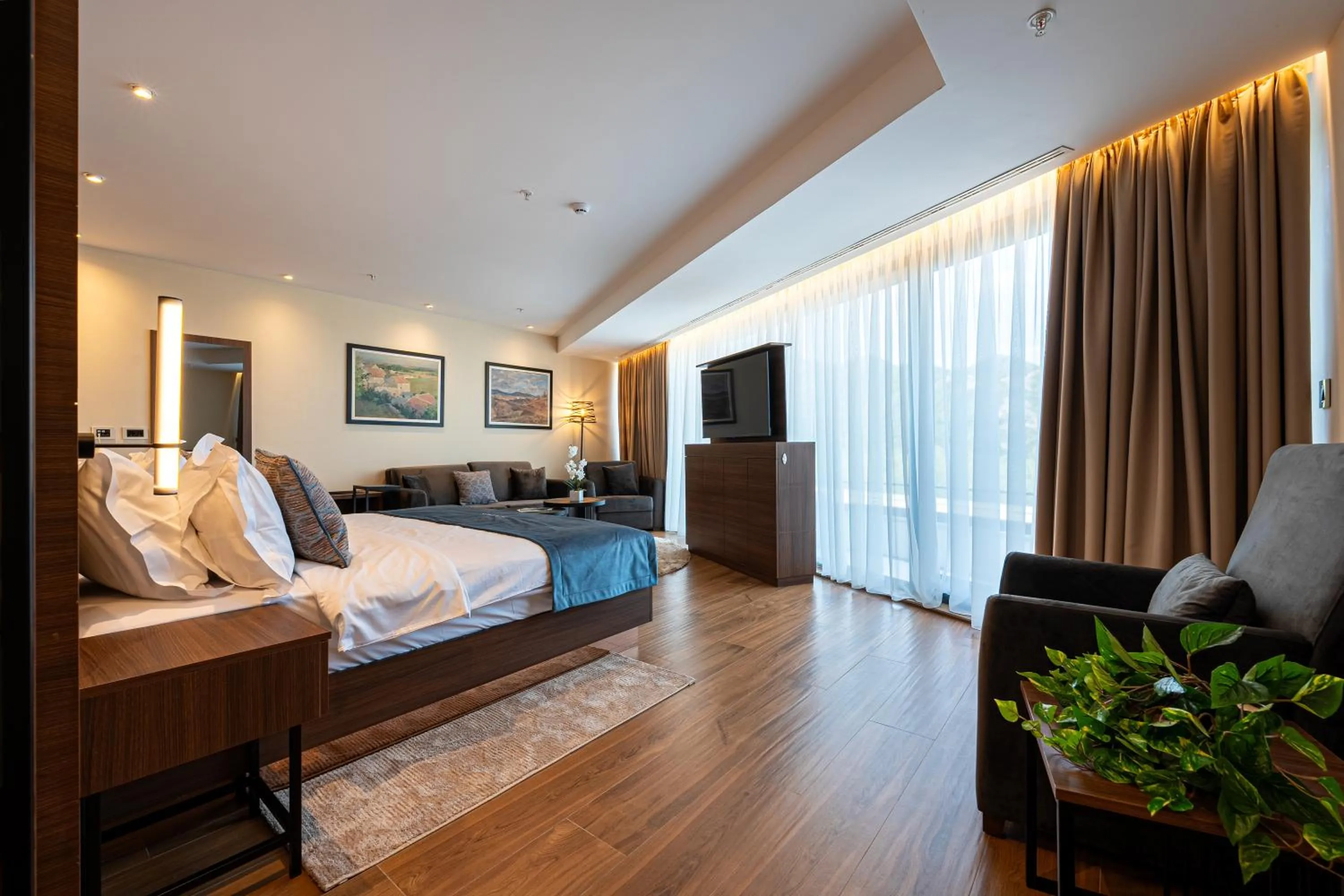 TV and multimedia, Bed in Hotel De‘Andros Virpazar