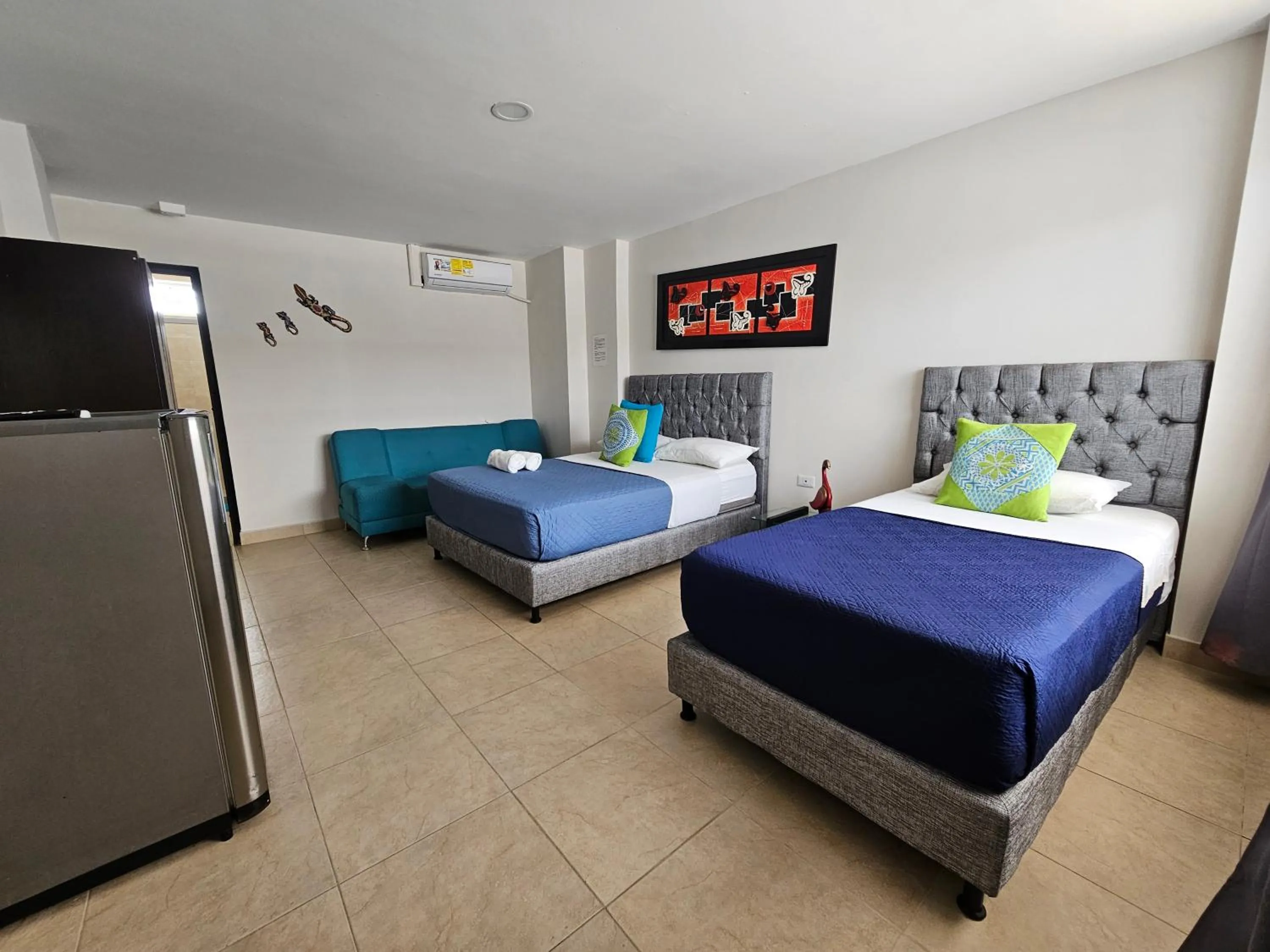 Bed in Caribbean Island Hotel Piso 2