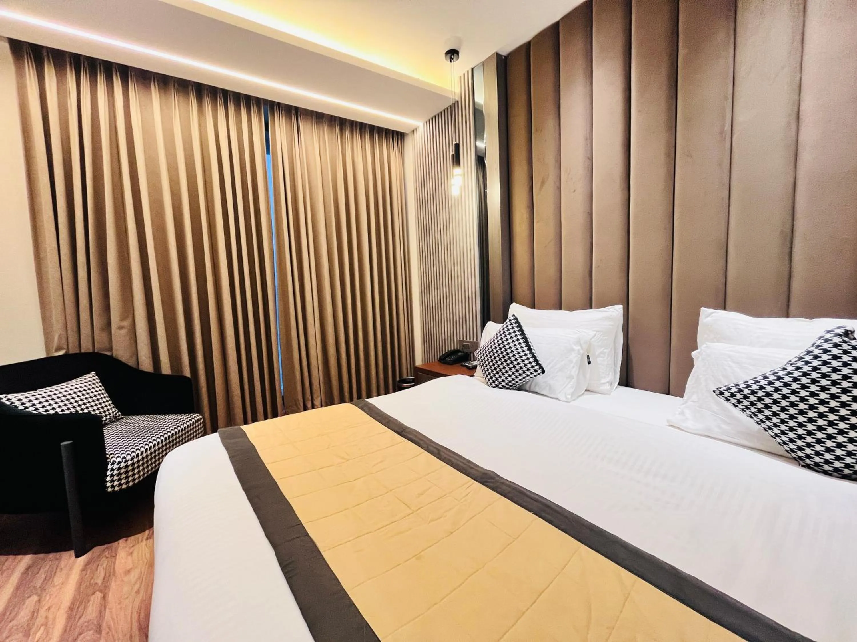 Bed in Western Blu INN