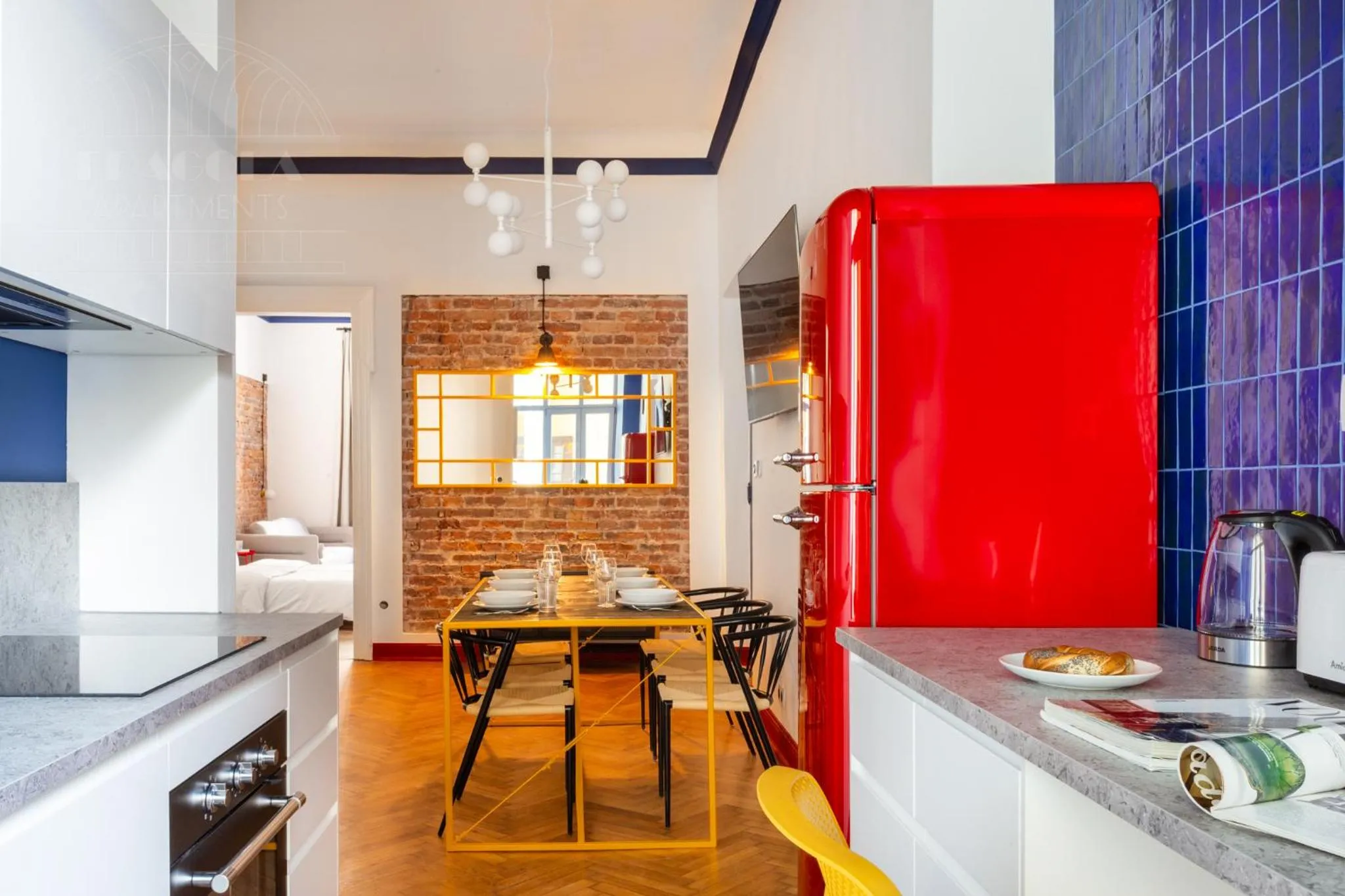Kitchen or kitchenette in Spacious City Center Family Apartments