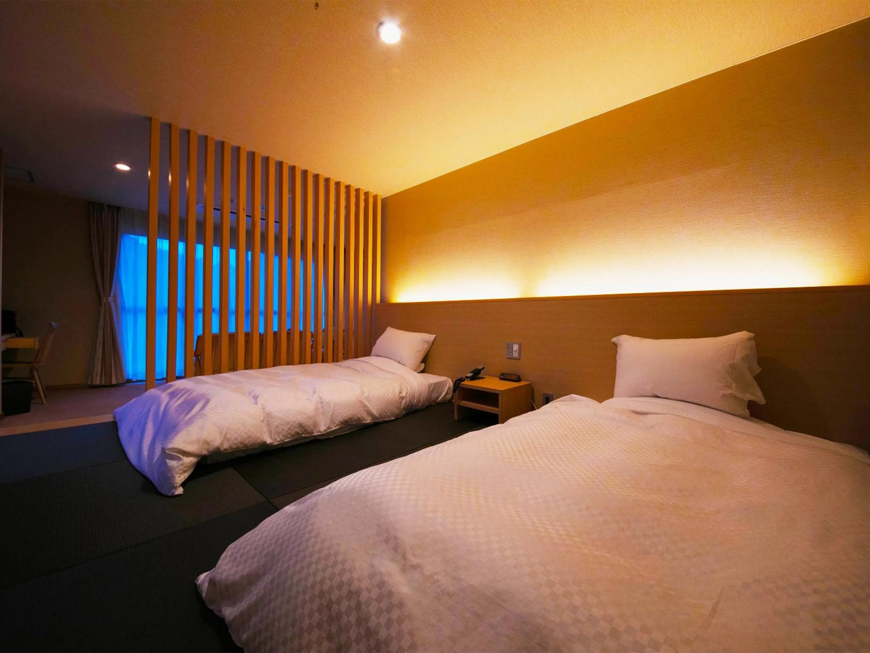 Photo of the whole room, Bed in Iki Stellacote Taiankaku