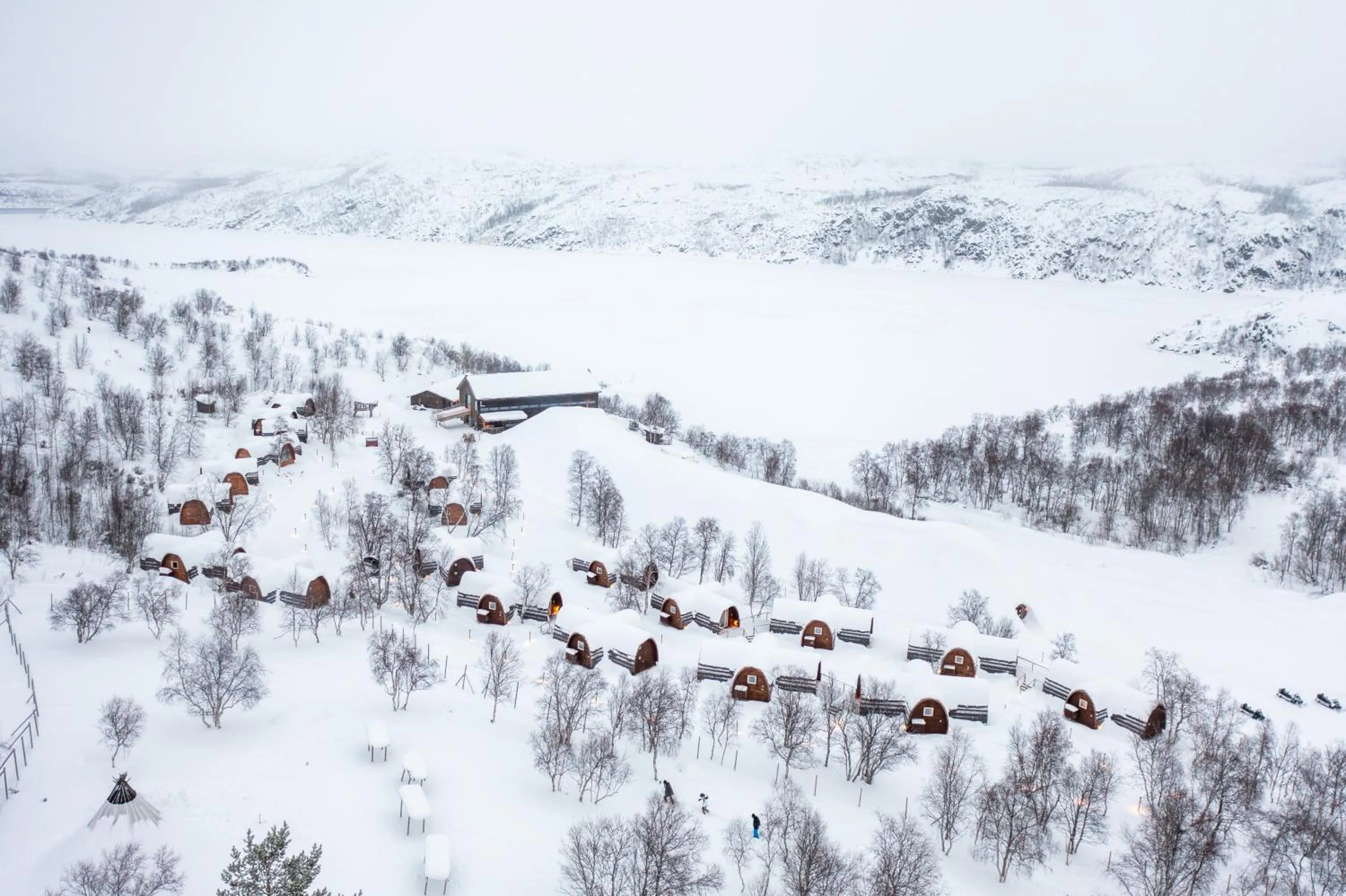 Natural landscape in Snow Resort Kirkenes
