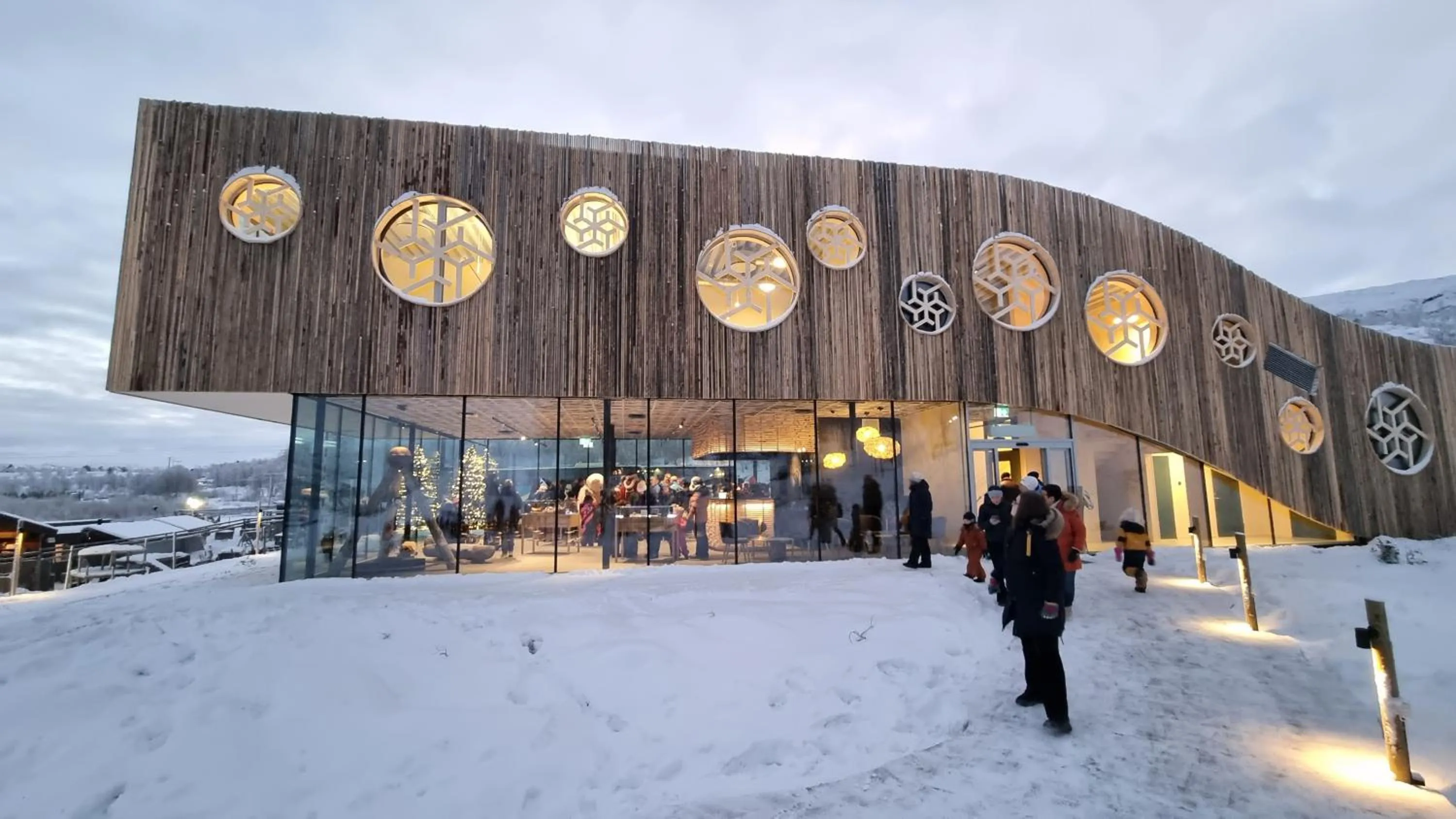 Day in Snow Resort Kirkenes