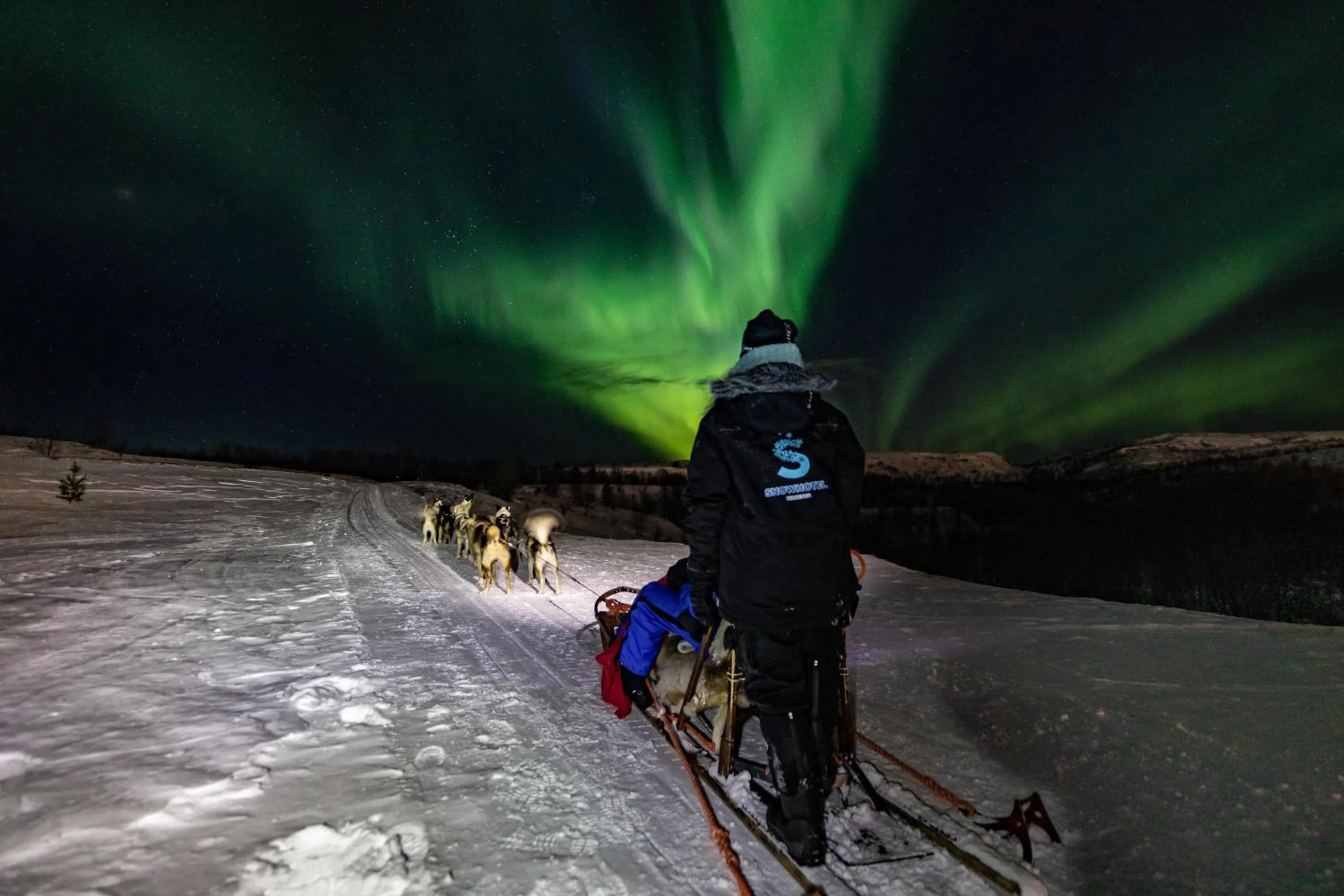 Night in Snow Resort Kirkenes
