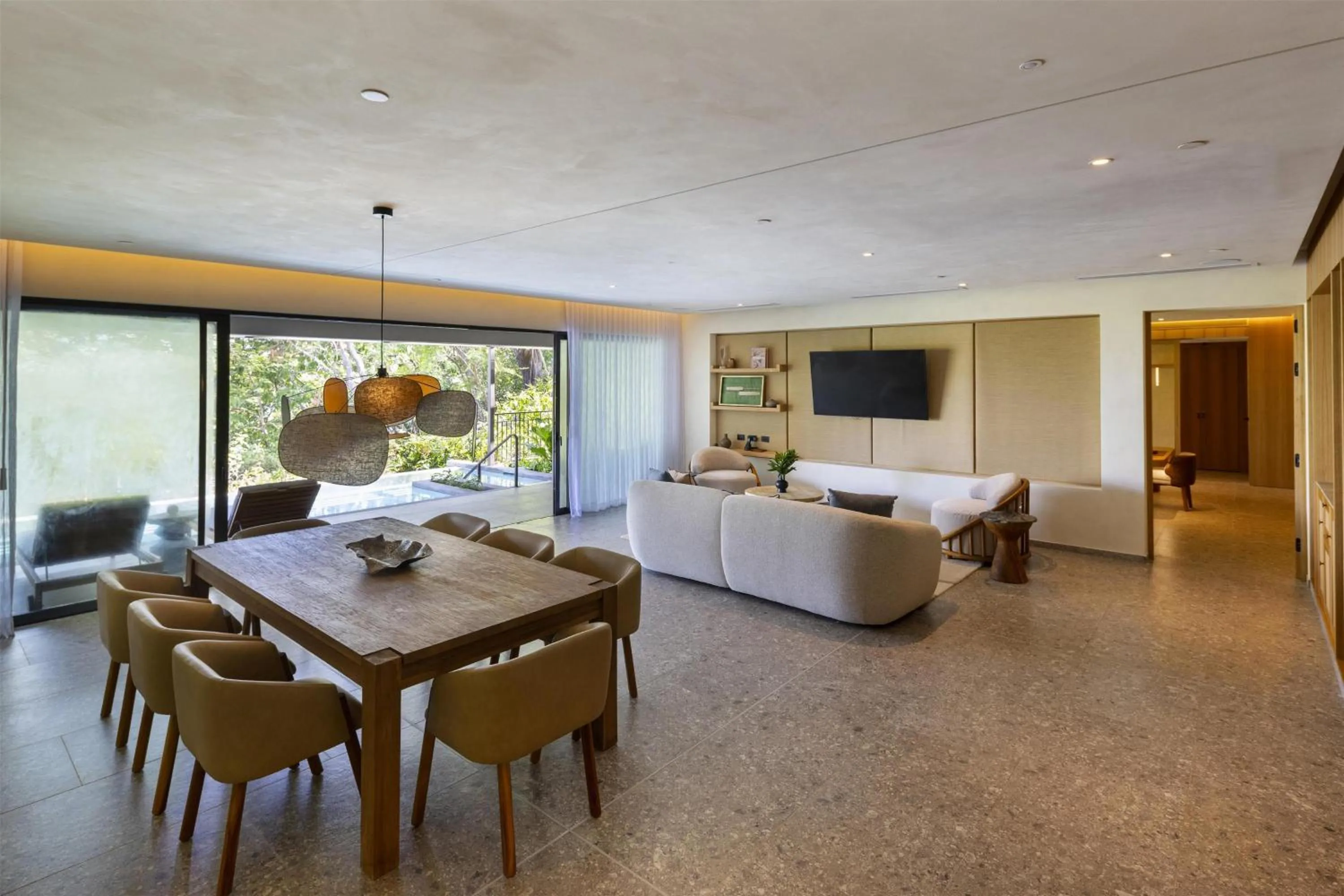 Living room in Waldorf Astoria Costa Rica Punta Cacique