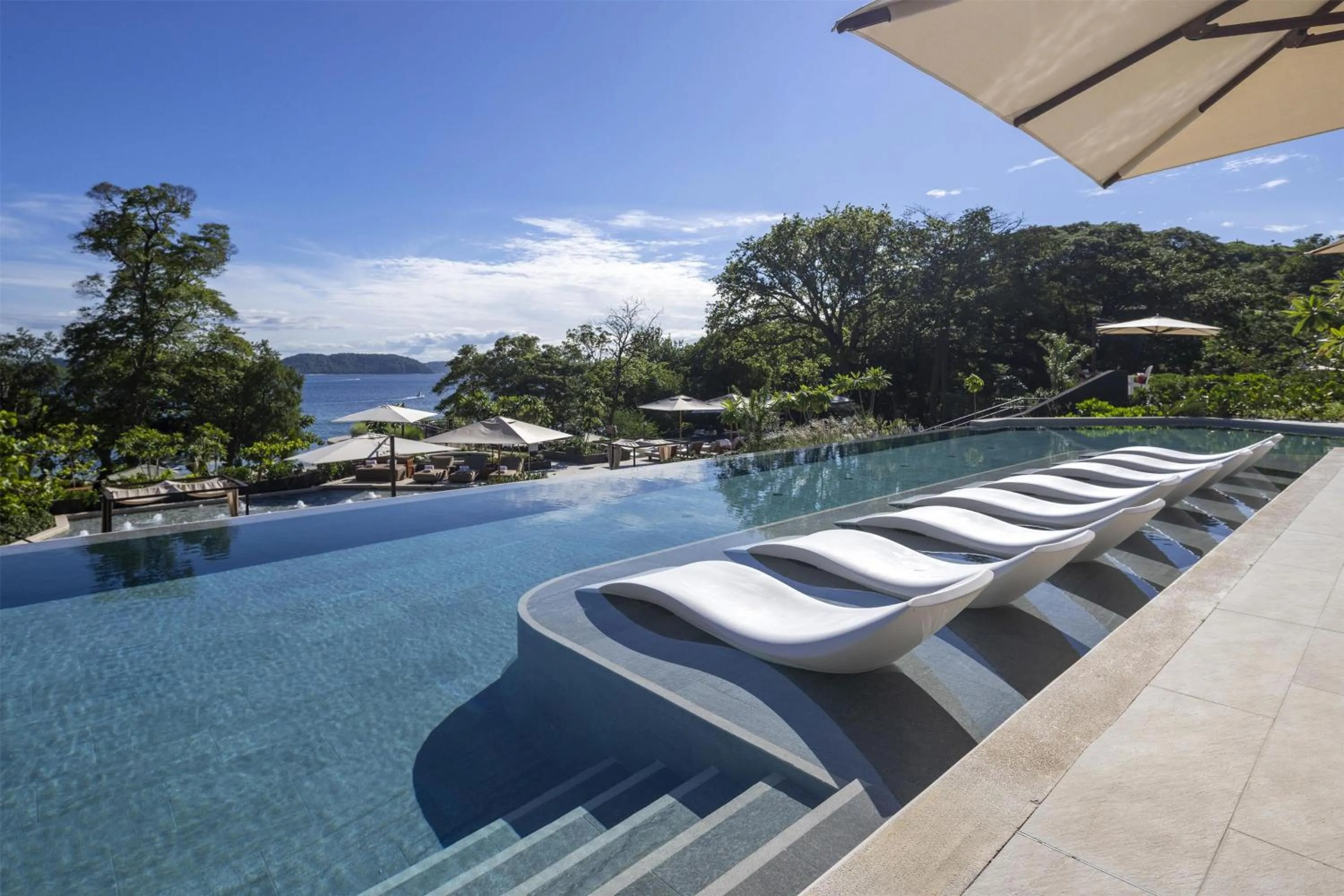 Pool view in Waldorf Astoria Costa Rica Punta Cacique