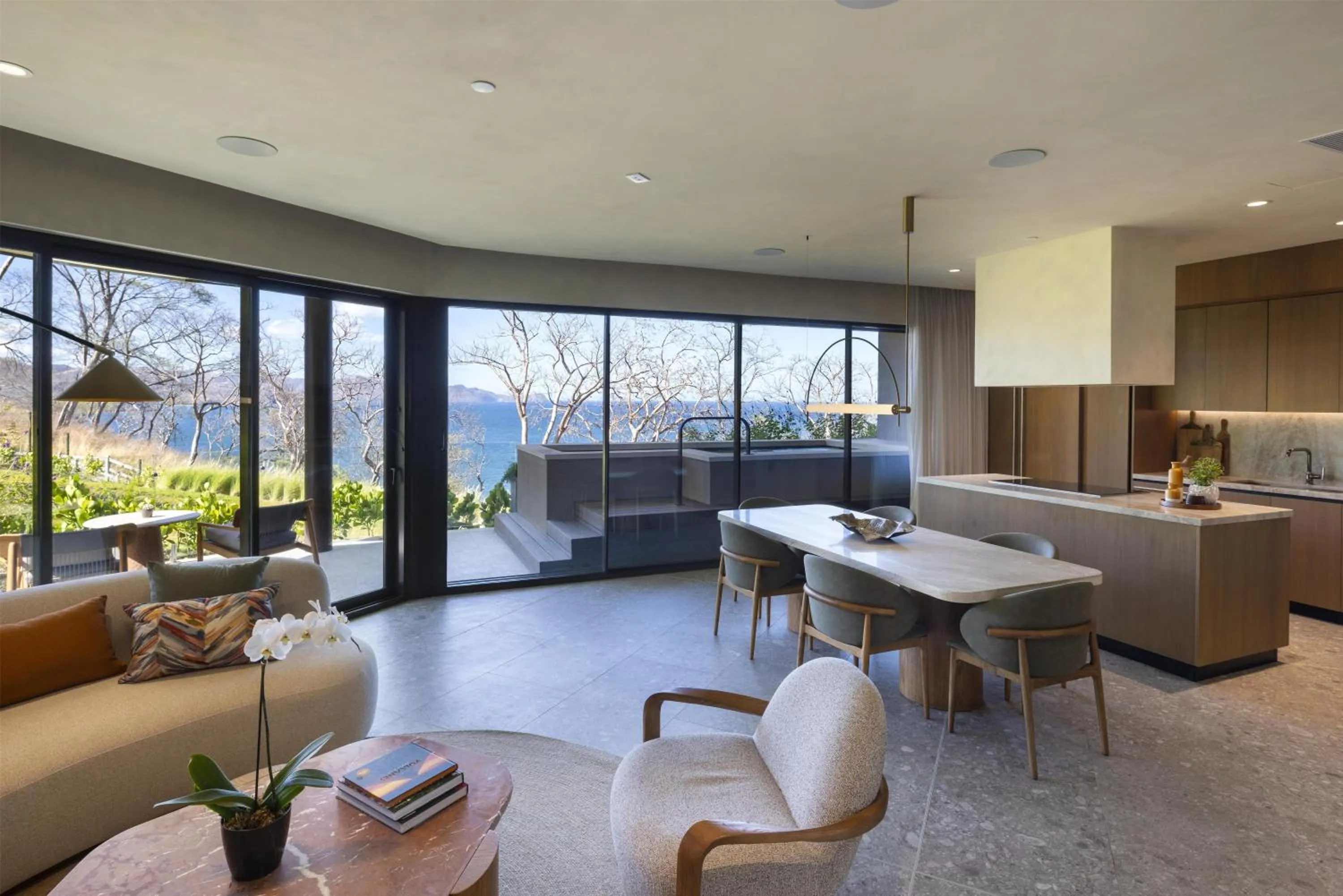 Living room in Waldorf Astoria Costa Rica Punta Cacique