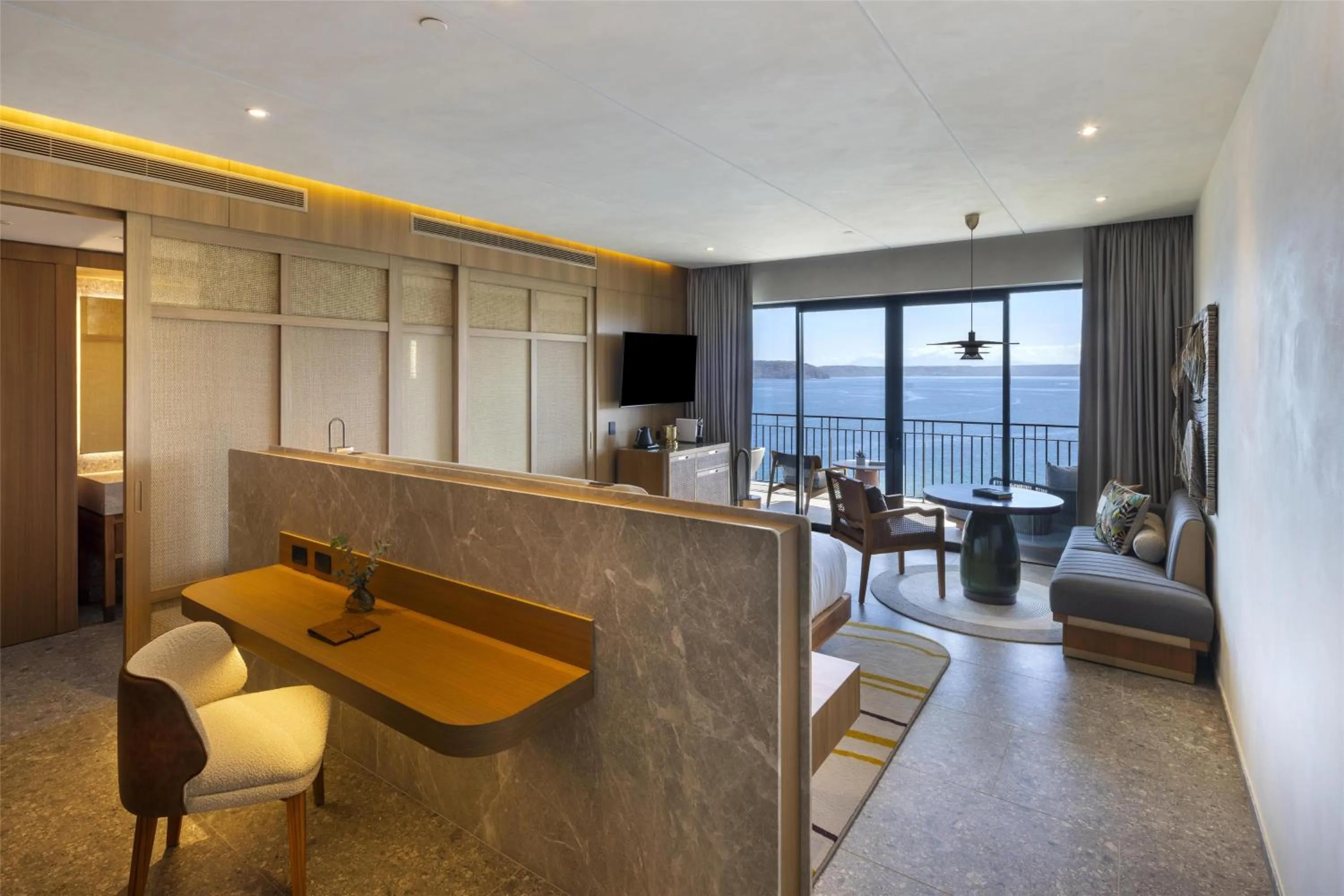 Living room in Waldorf Astoria Costa Rica Punta Cacique