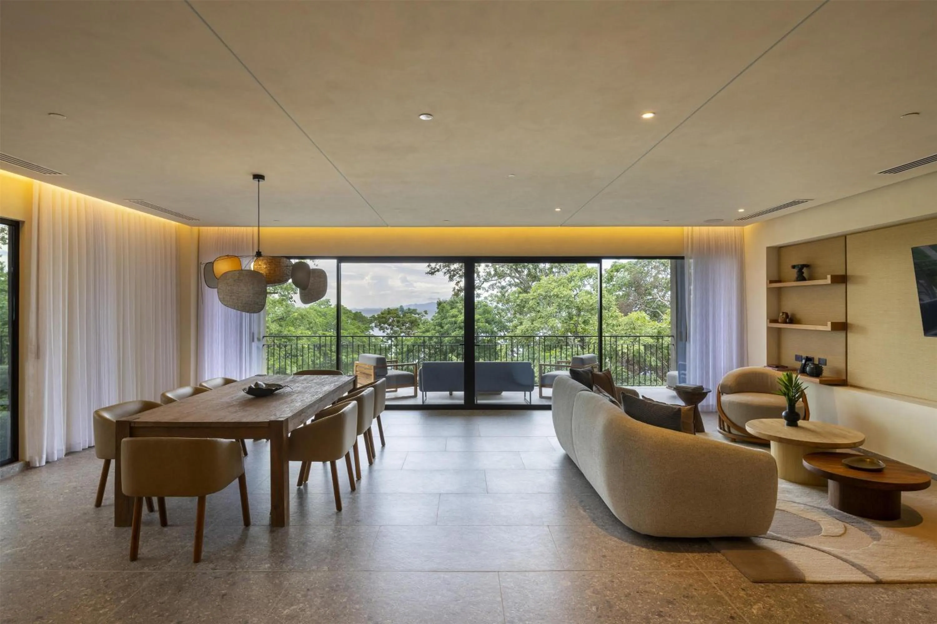 Living room in Waldorf Astoria Costa Rica Punta Cacique