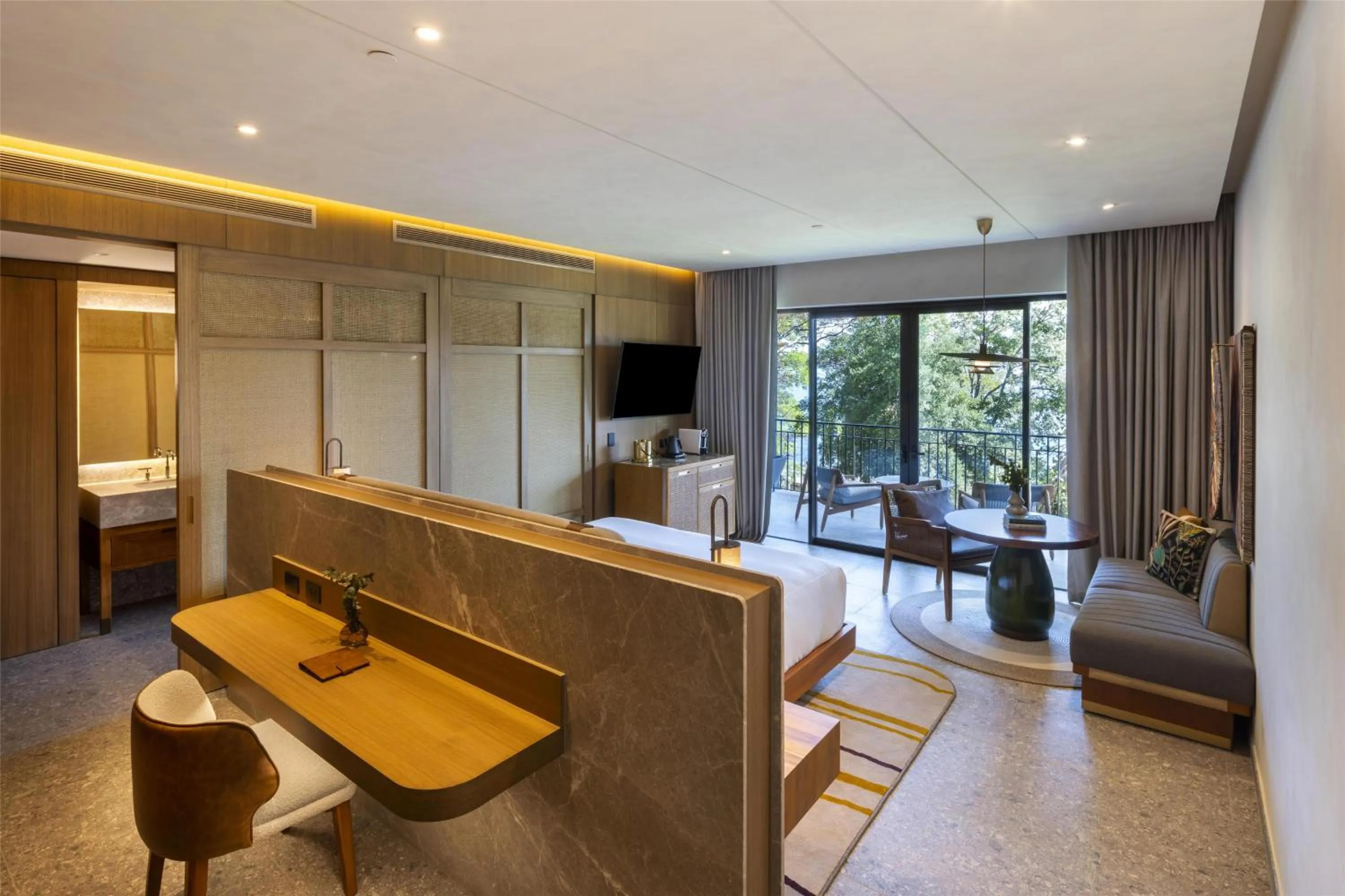 Living room in Waldorf Astoria Costa Rica Punta Cacique