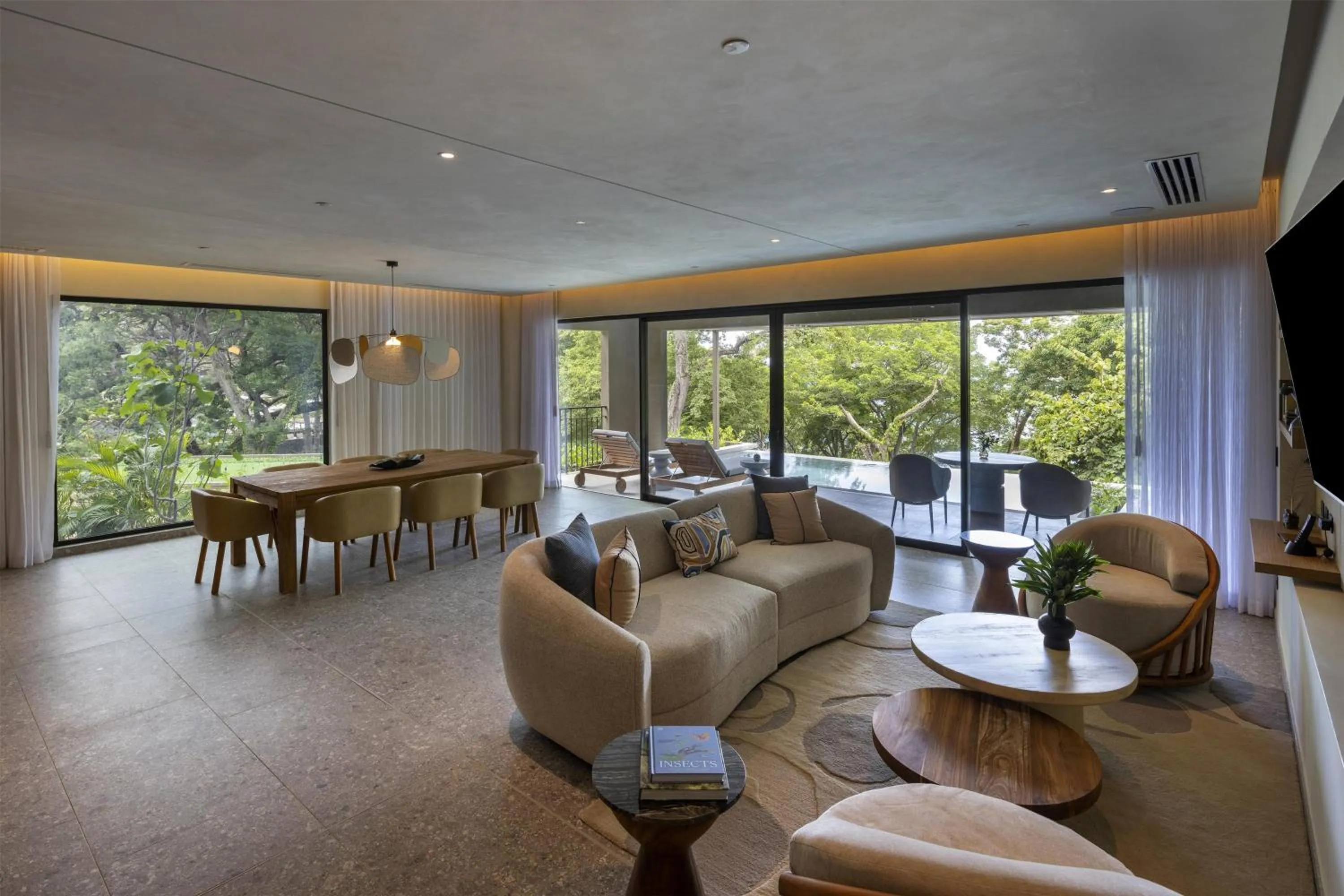 Living room in Waldorf Astoria Costa Rica Punta Cacique