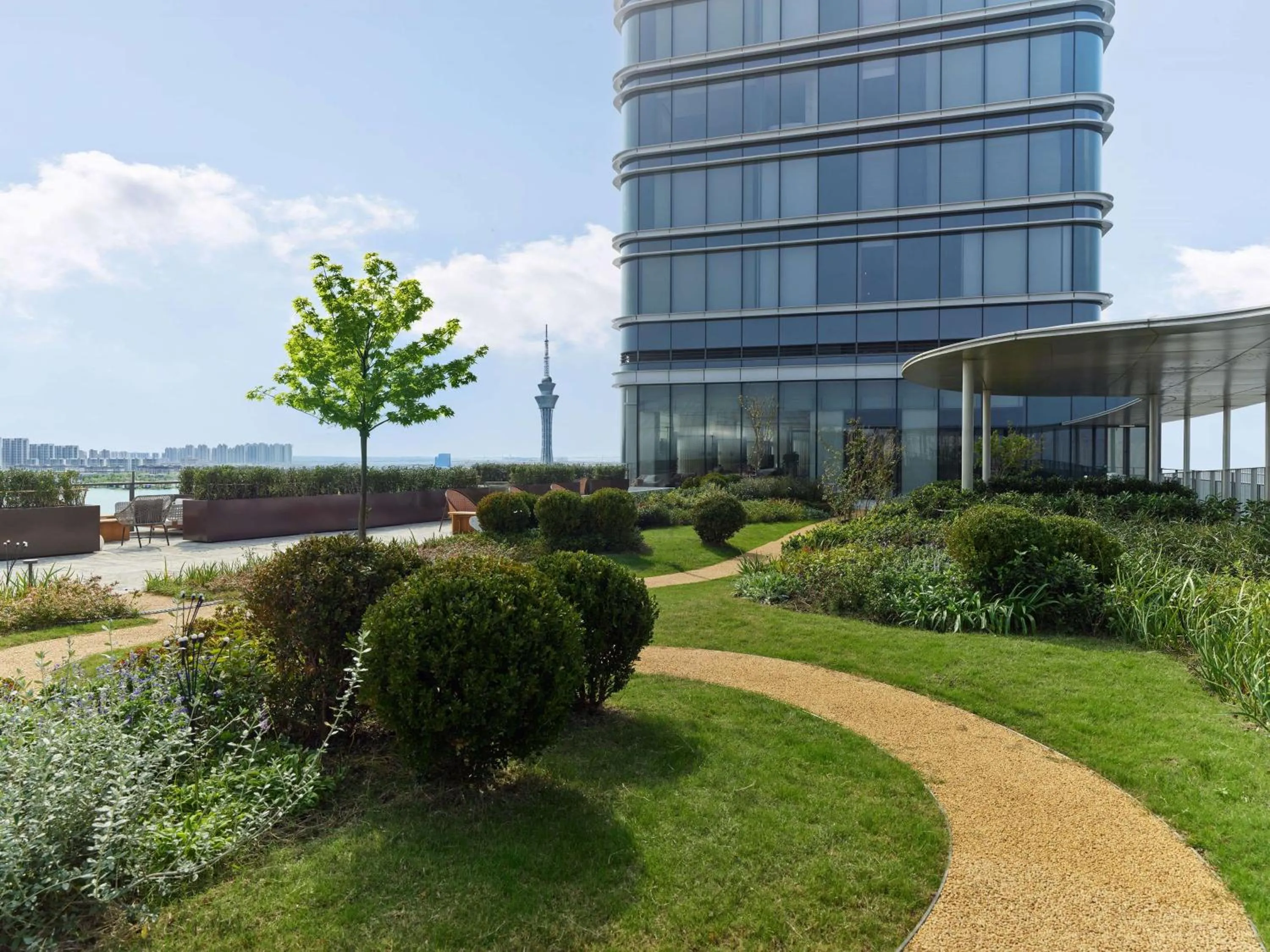 Inner courtyard view in Hilton Changshu