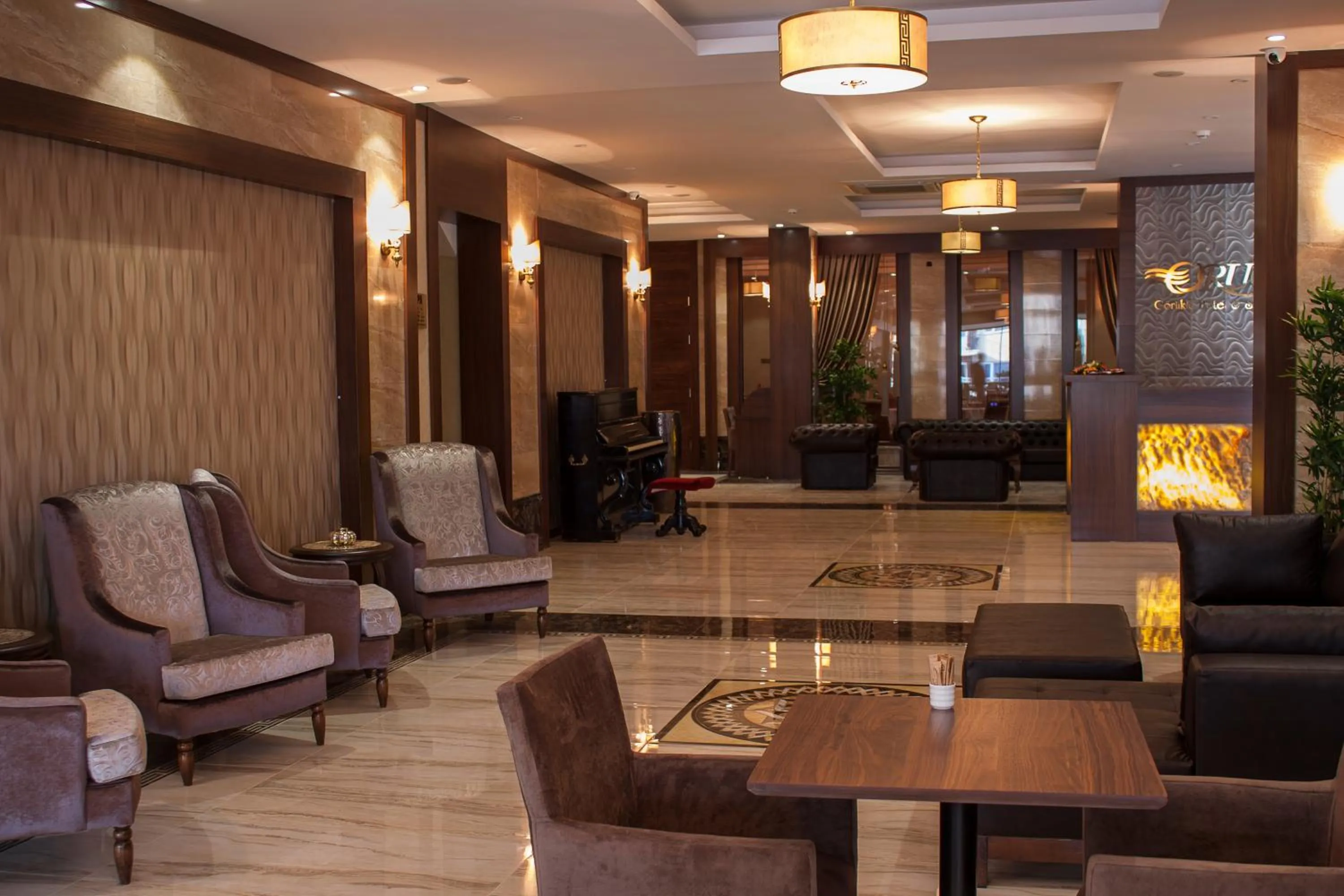 Lobby or reception in Gorukle Oruc Hotel