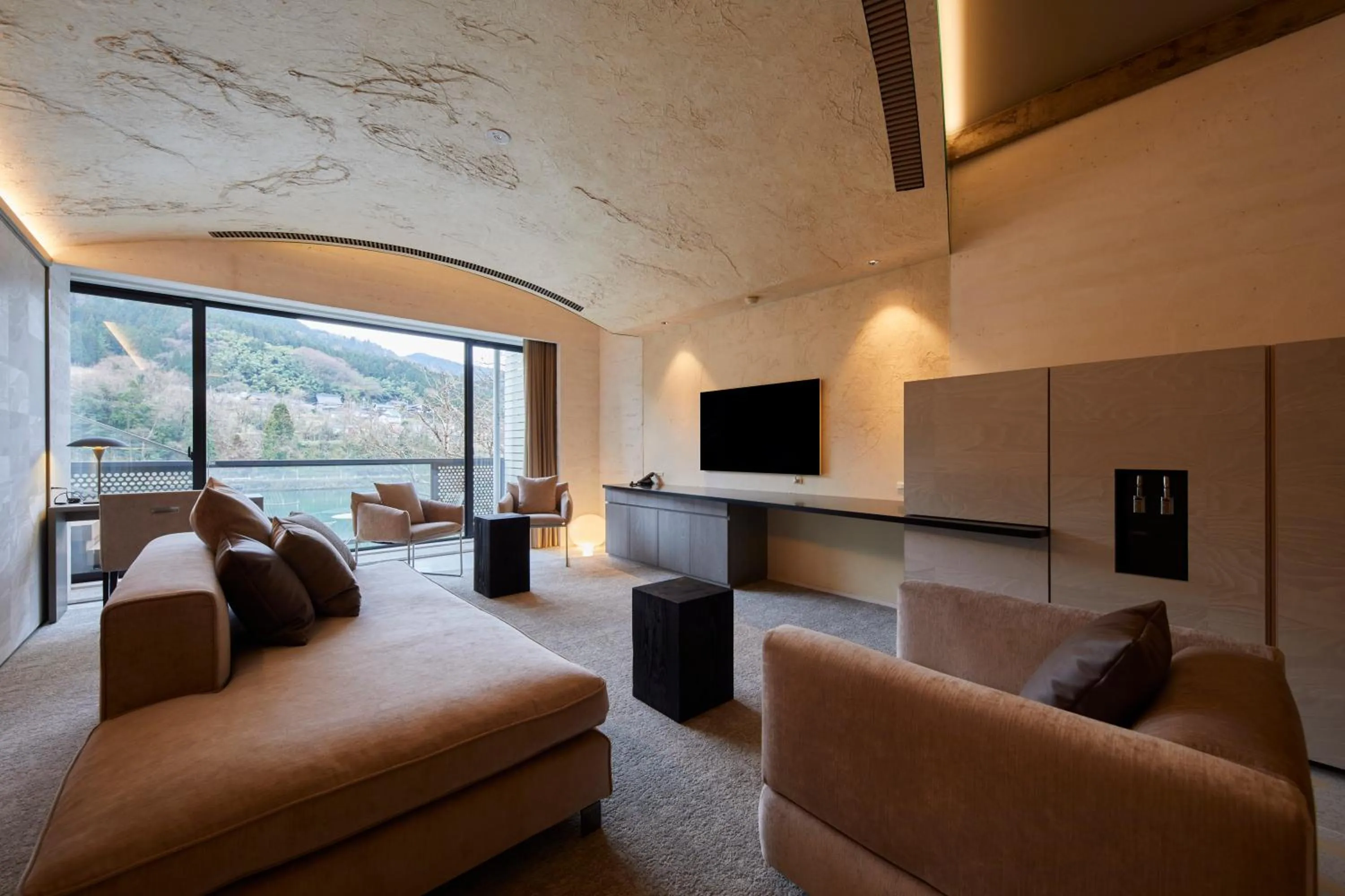 Living room in River Retreat Garaku