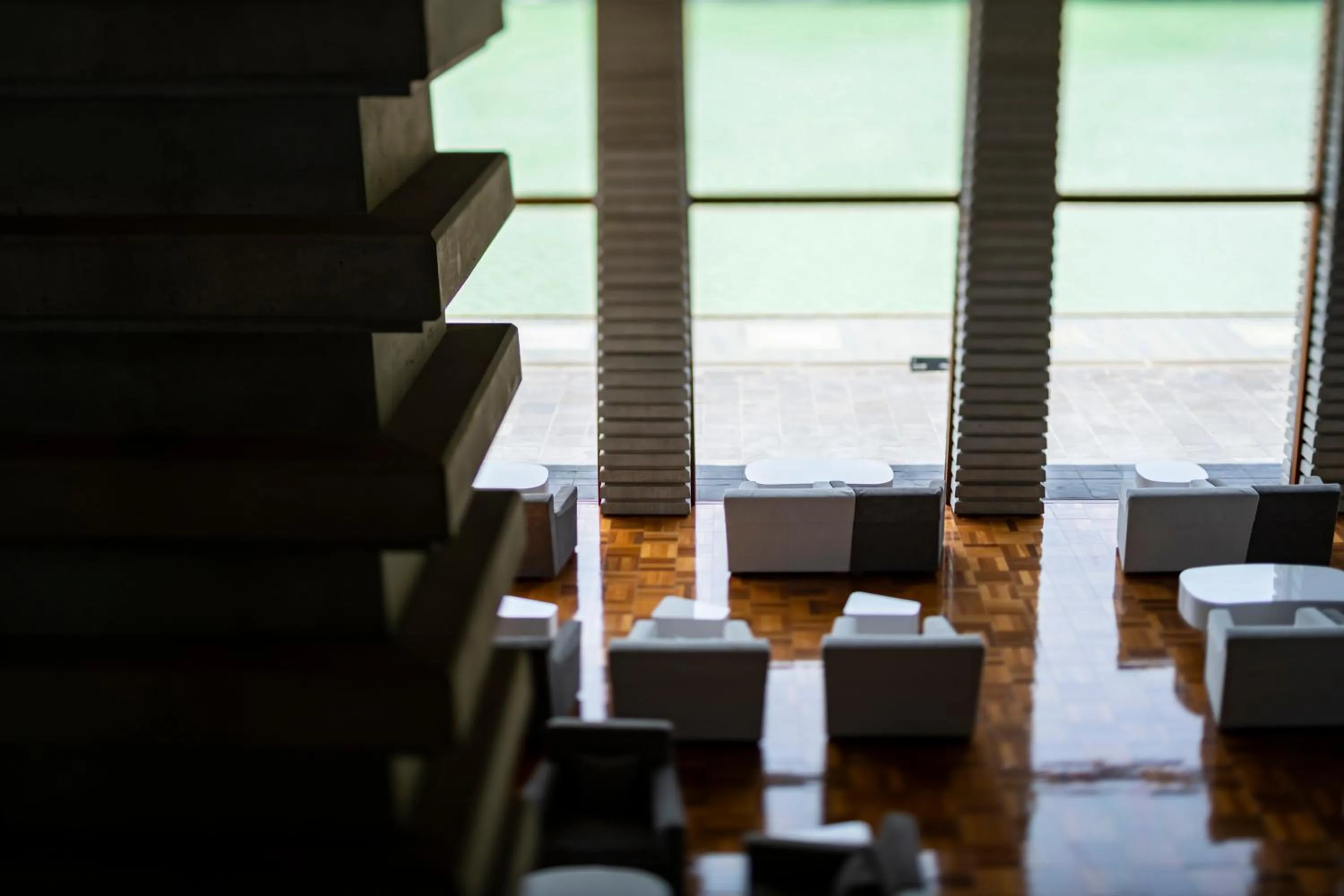 Seating area in River Retreat Garaku