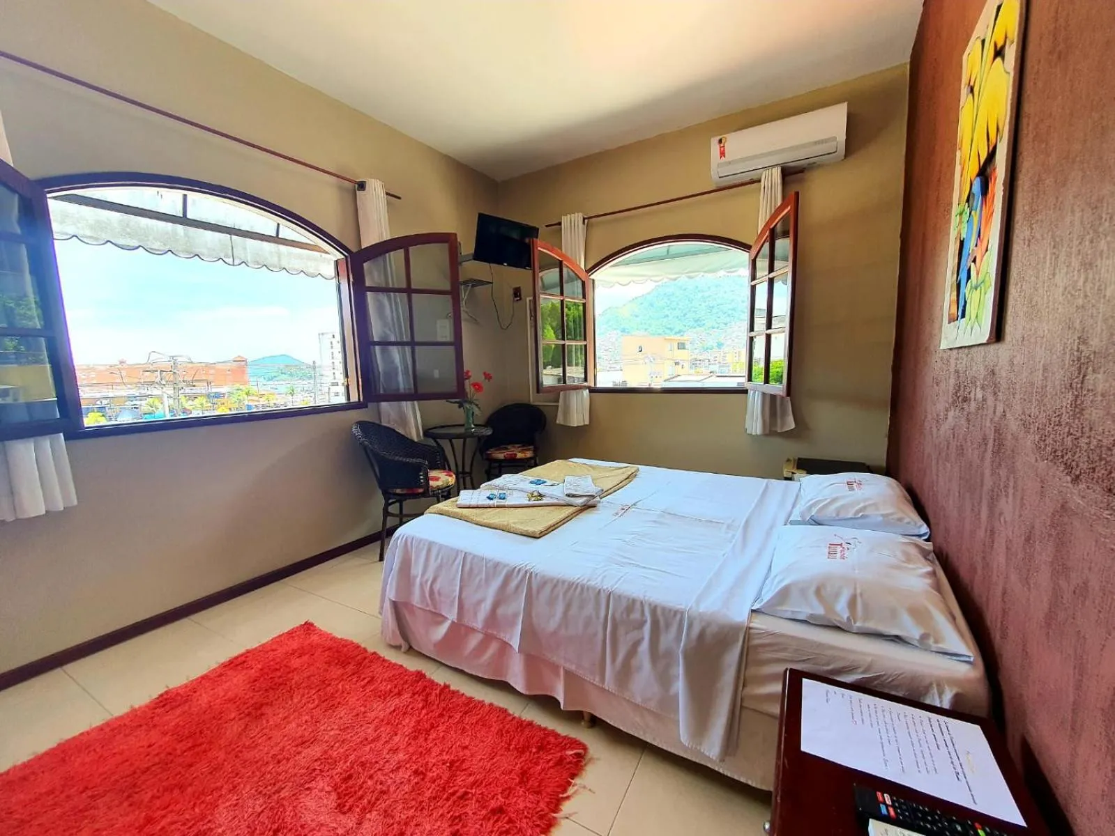 Bed in Pousada Tuiuiu