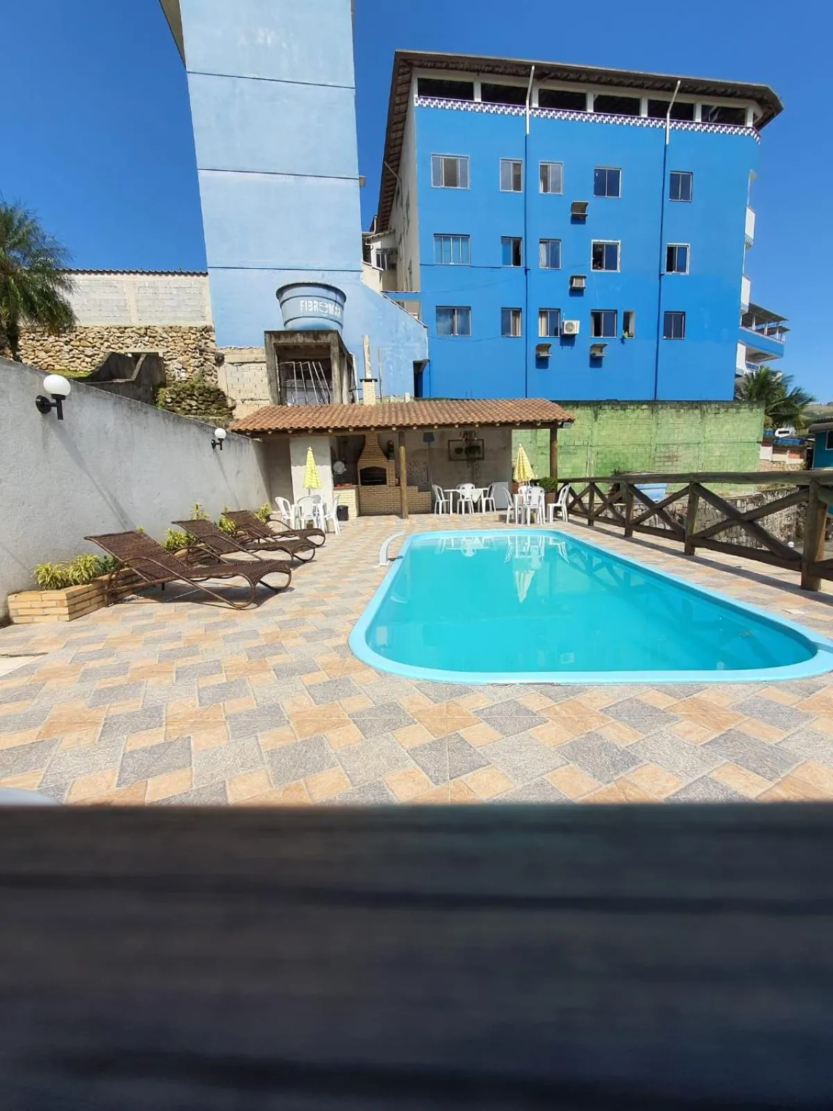Pool view in Pousada Tuiuiu