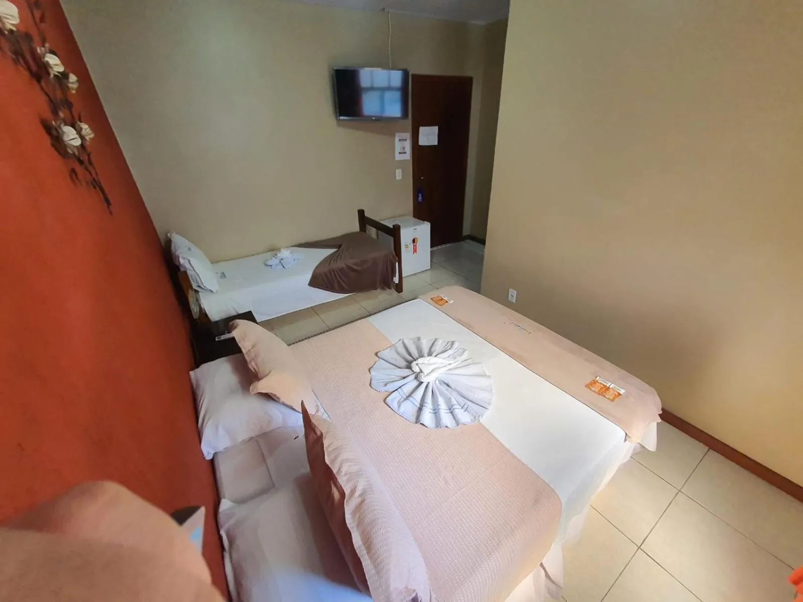 Bed in Pousada Tuiuiu