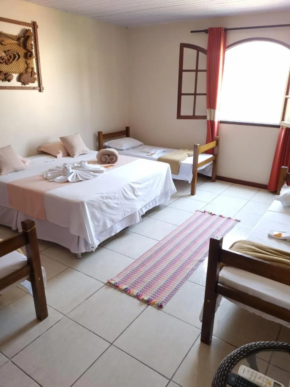 Bed in Pousada Tuiuiu