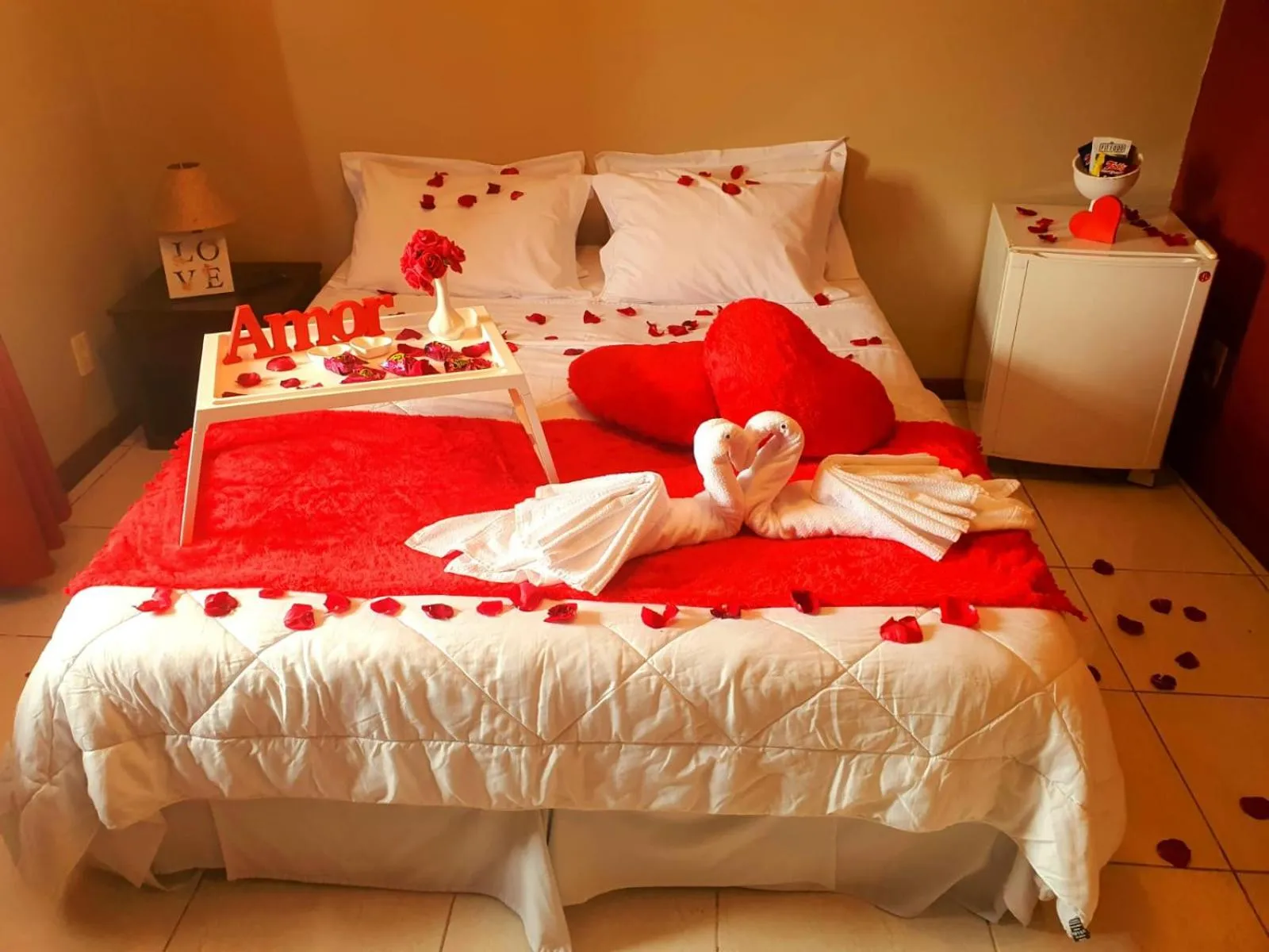 Bed in Pousada Tuiuiu