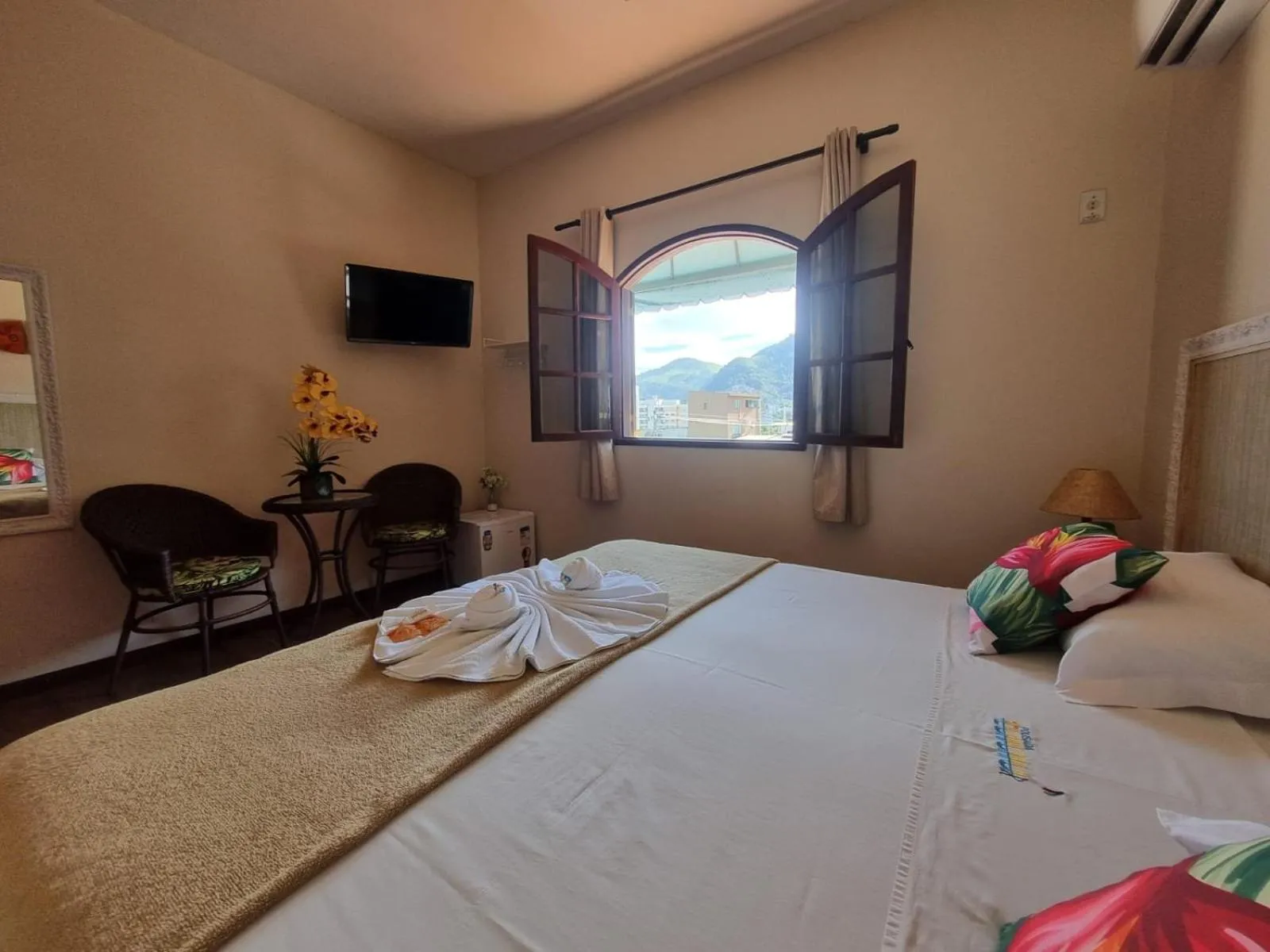 Bed in Pousada Tuiuiu