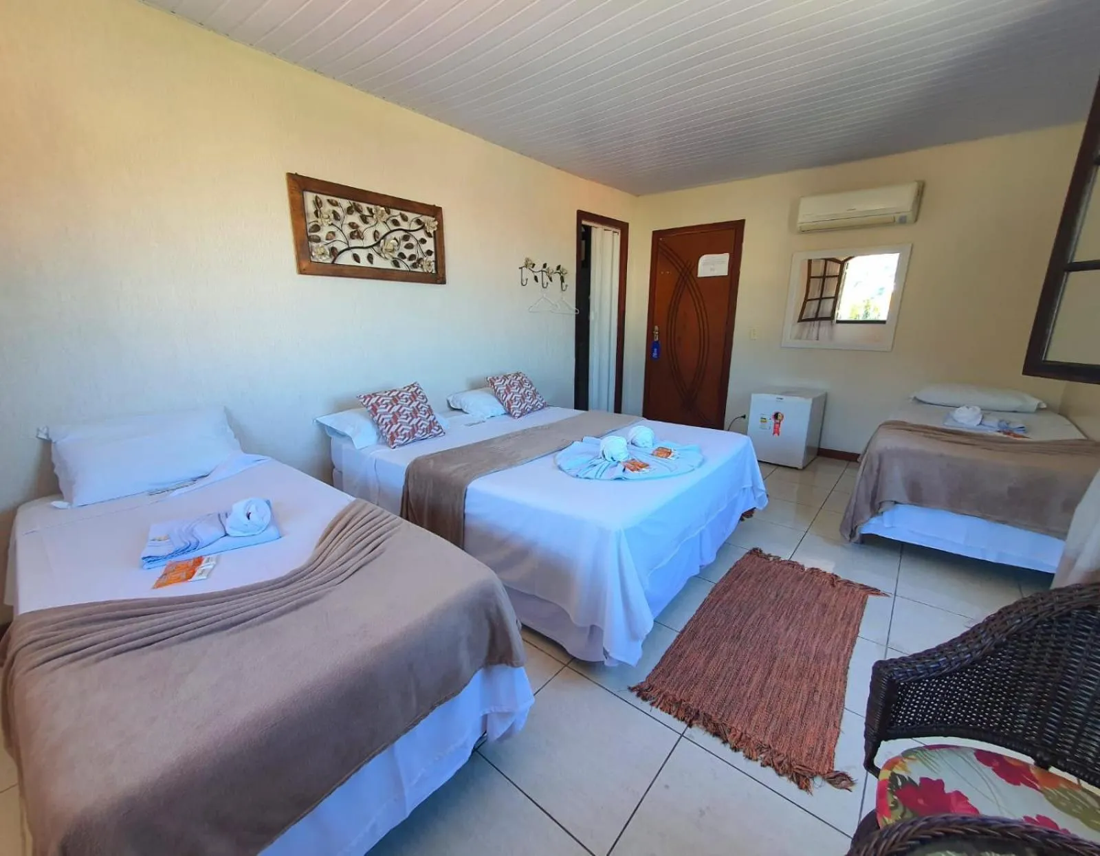 Bed in Pousada Tuiuiu
