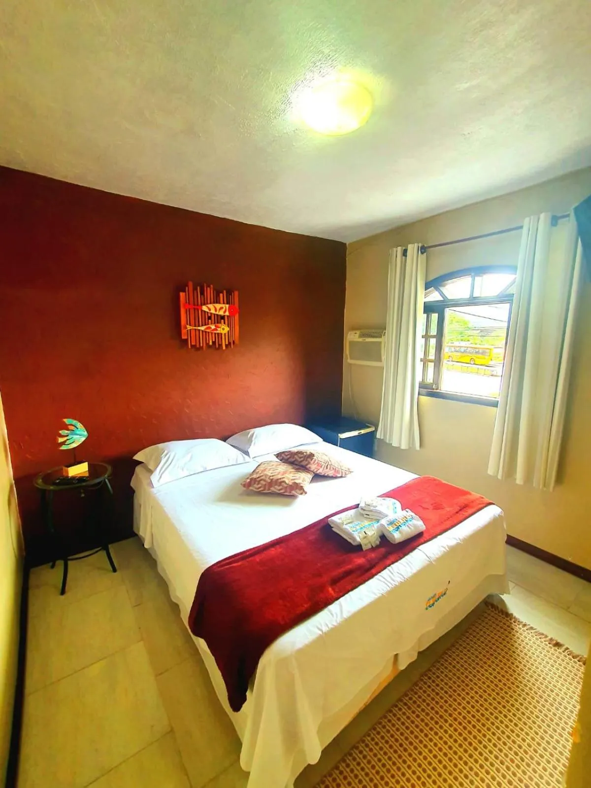 Bed in Pousada Tuiuiu