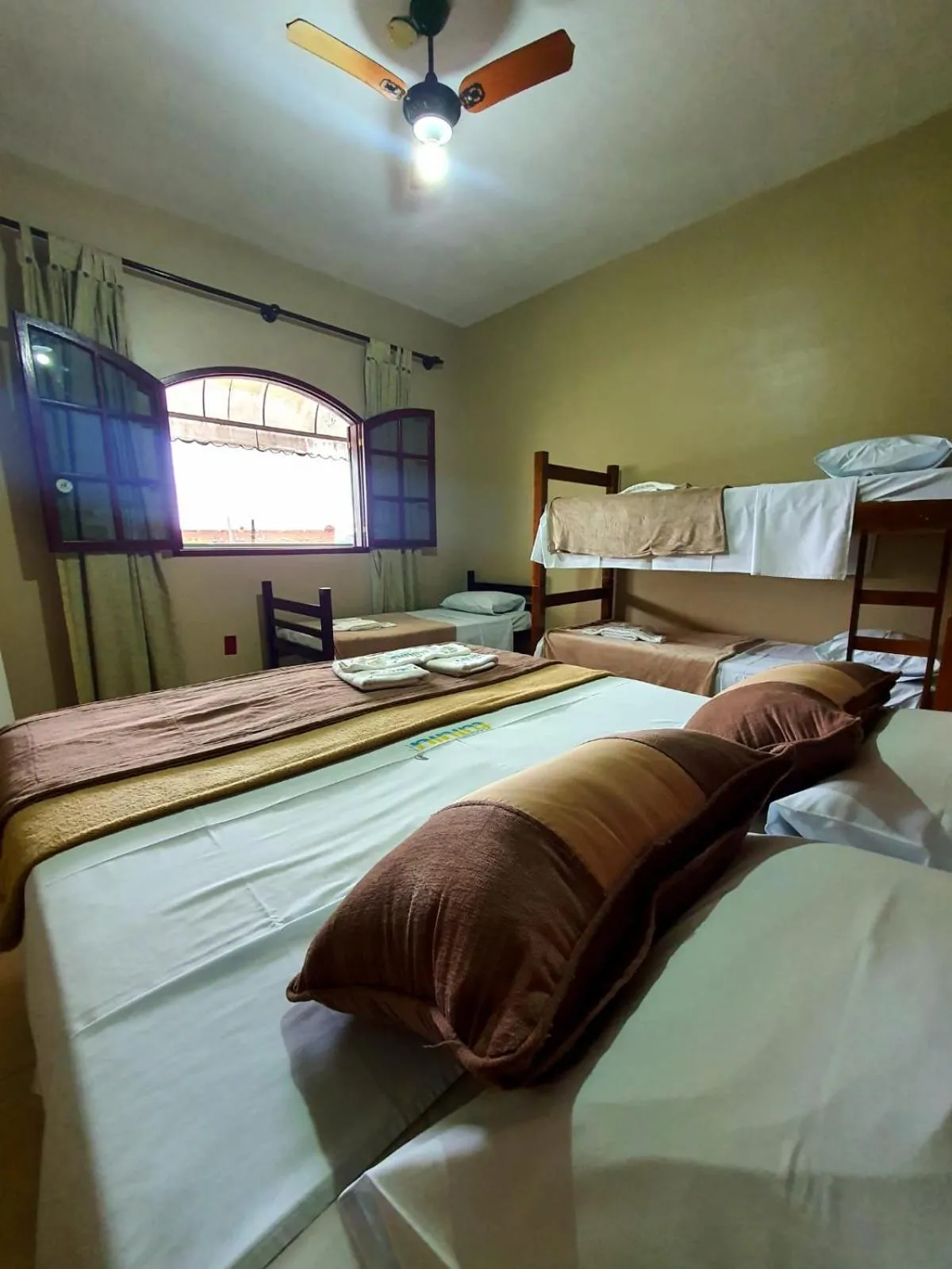 Bed in Pousada Tuiuiu