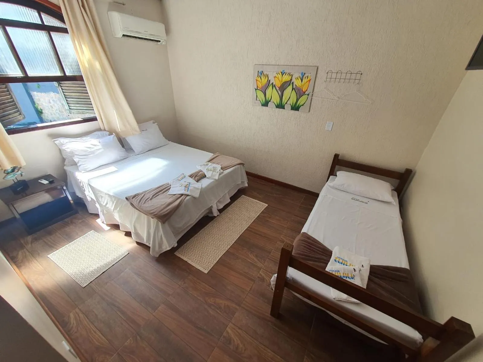 Bed in Pousada Tuiuiu
