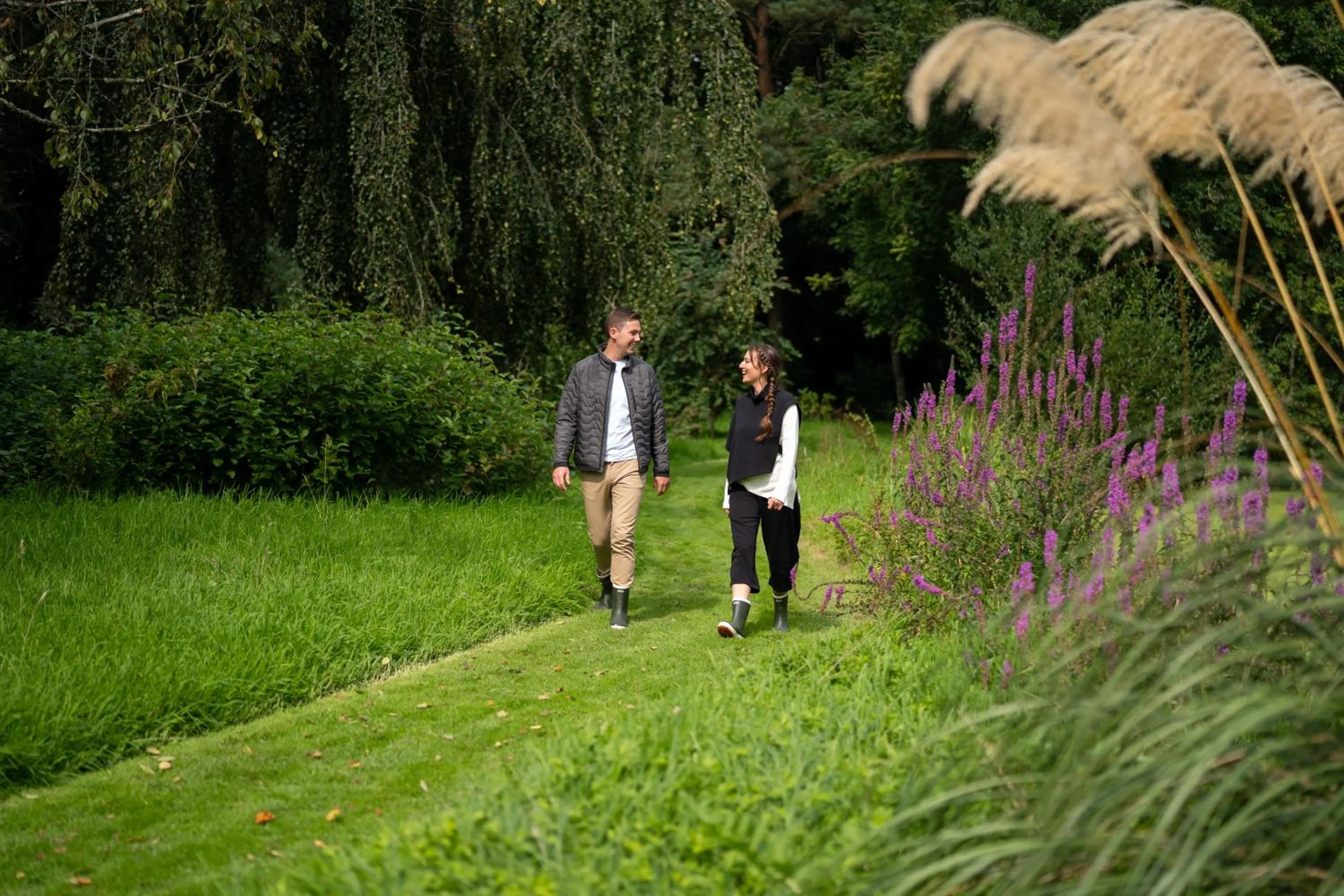 Garden in Ballymaloe House Hotel
