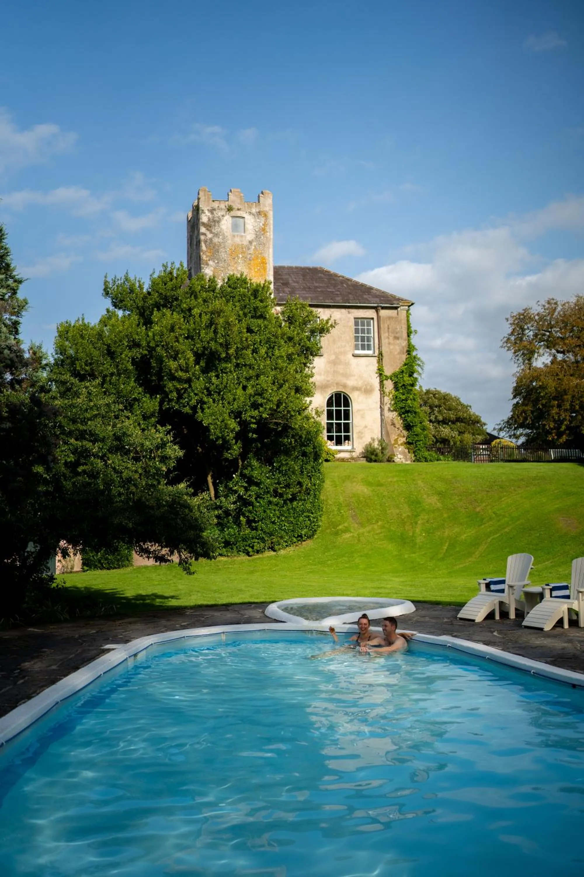 Swimming pool in Ballymaloe House Hotel