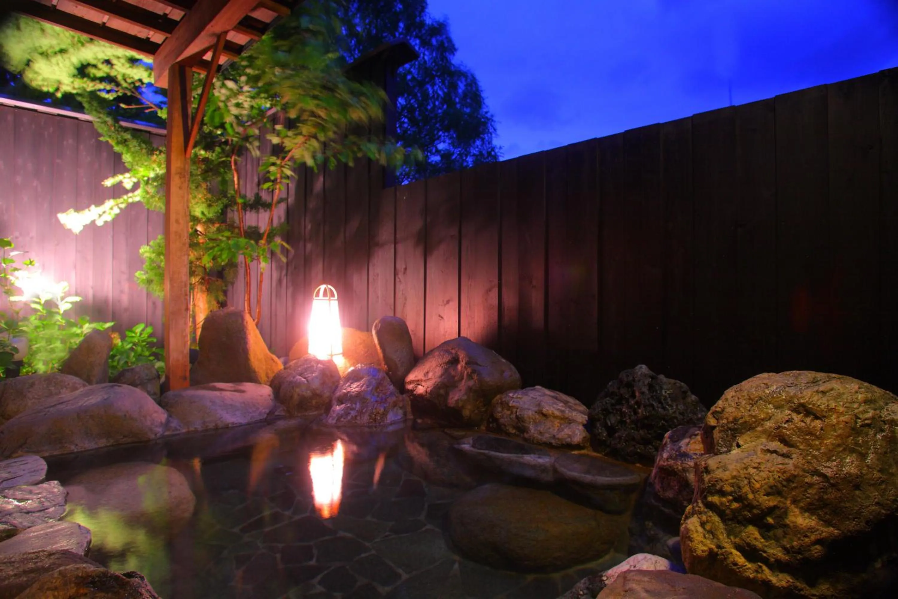 Open Air Bath in Hotel Hakuba Berghaus