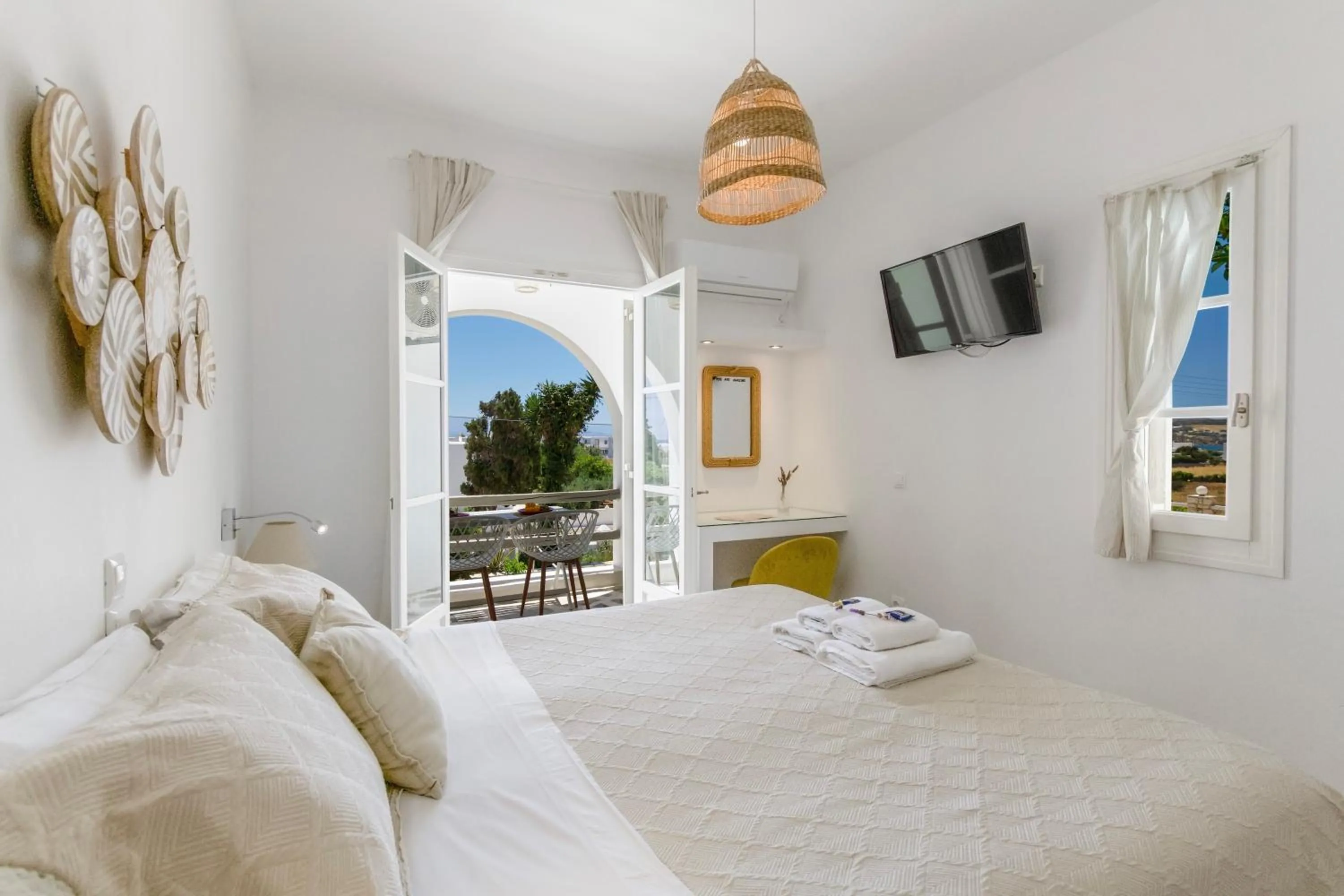 View (from property/room), Bed in Margarita Studios Ambelas