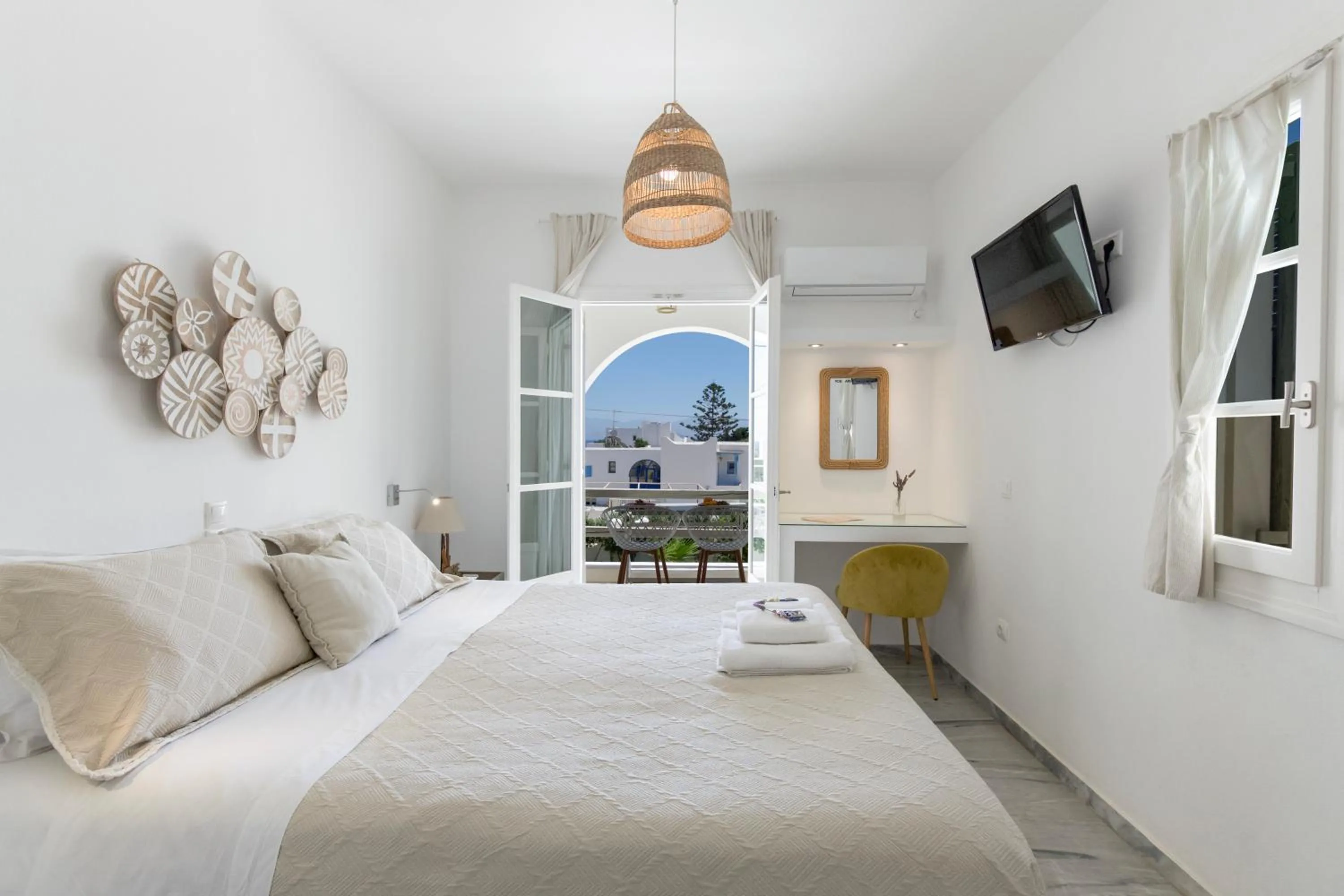 Bed in Margarita Studios Ambelas