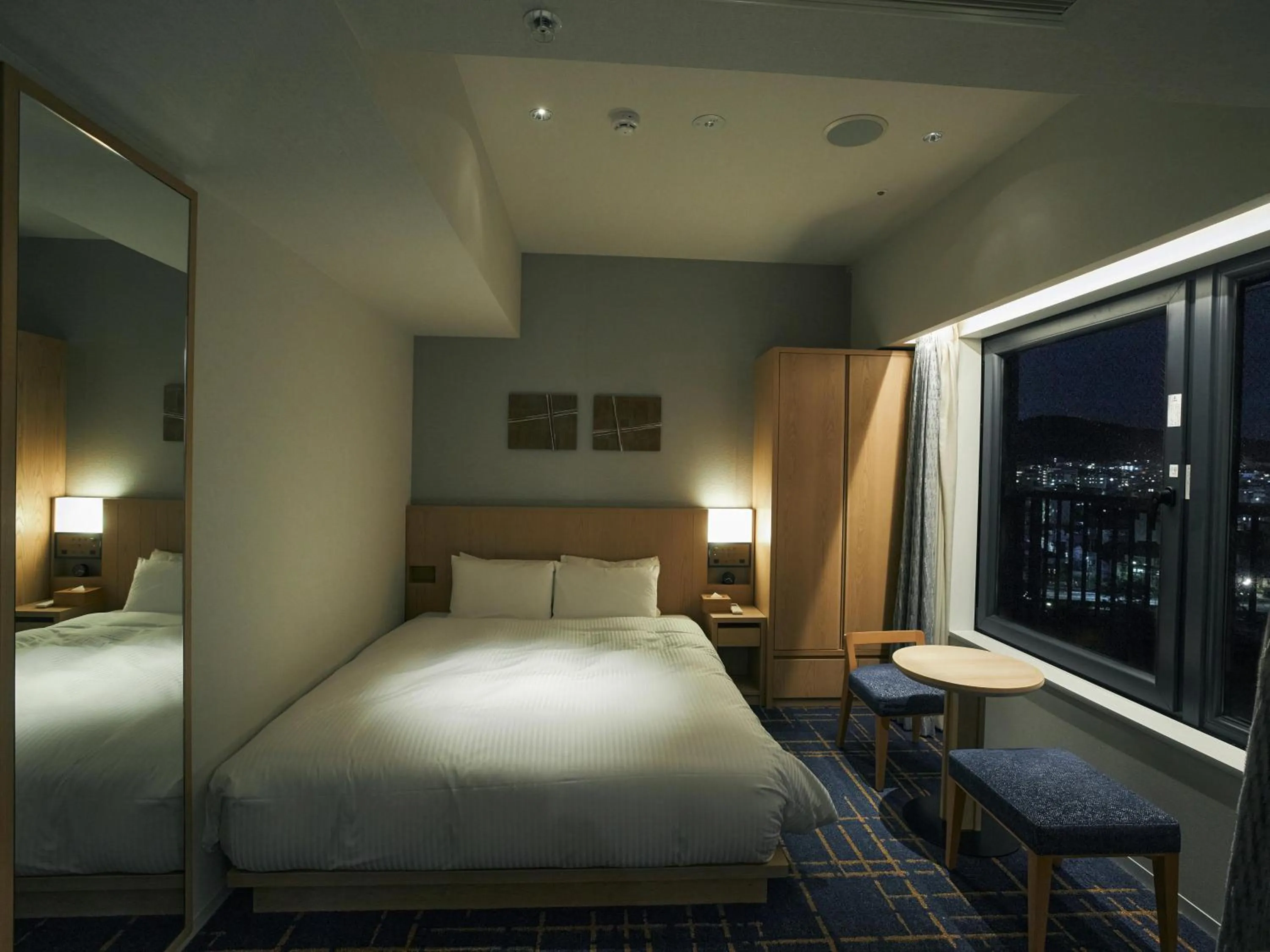 Photo of the whole room, Bed in Hotel Traveltine Kyoto Kiyamachi