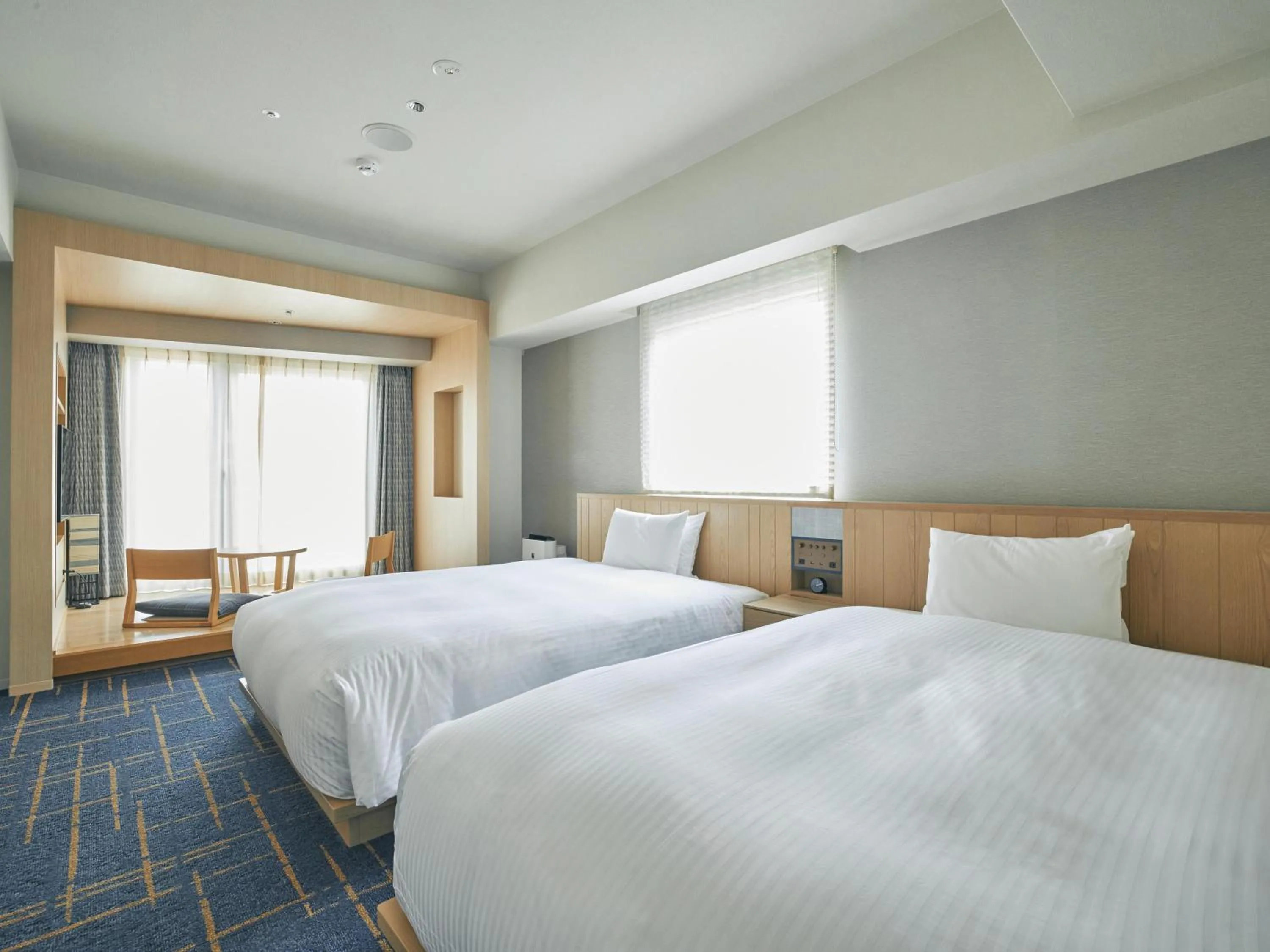 Photo of the whole room, Bed in Hotel Traveltine Kyoto Kiyamachi